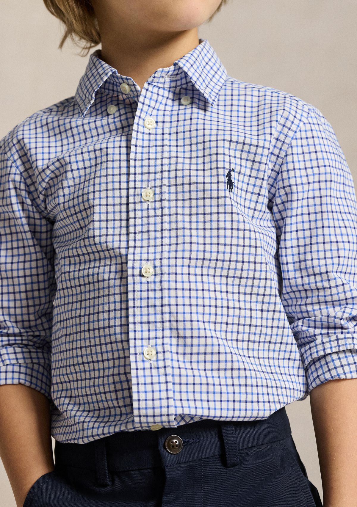 Boys 2-7 Cotton Poplin Sport Shirt