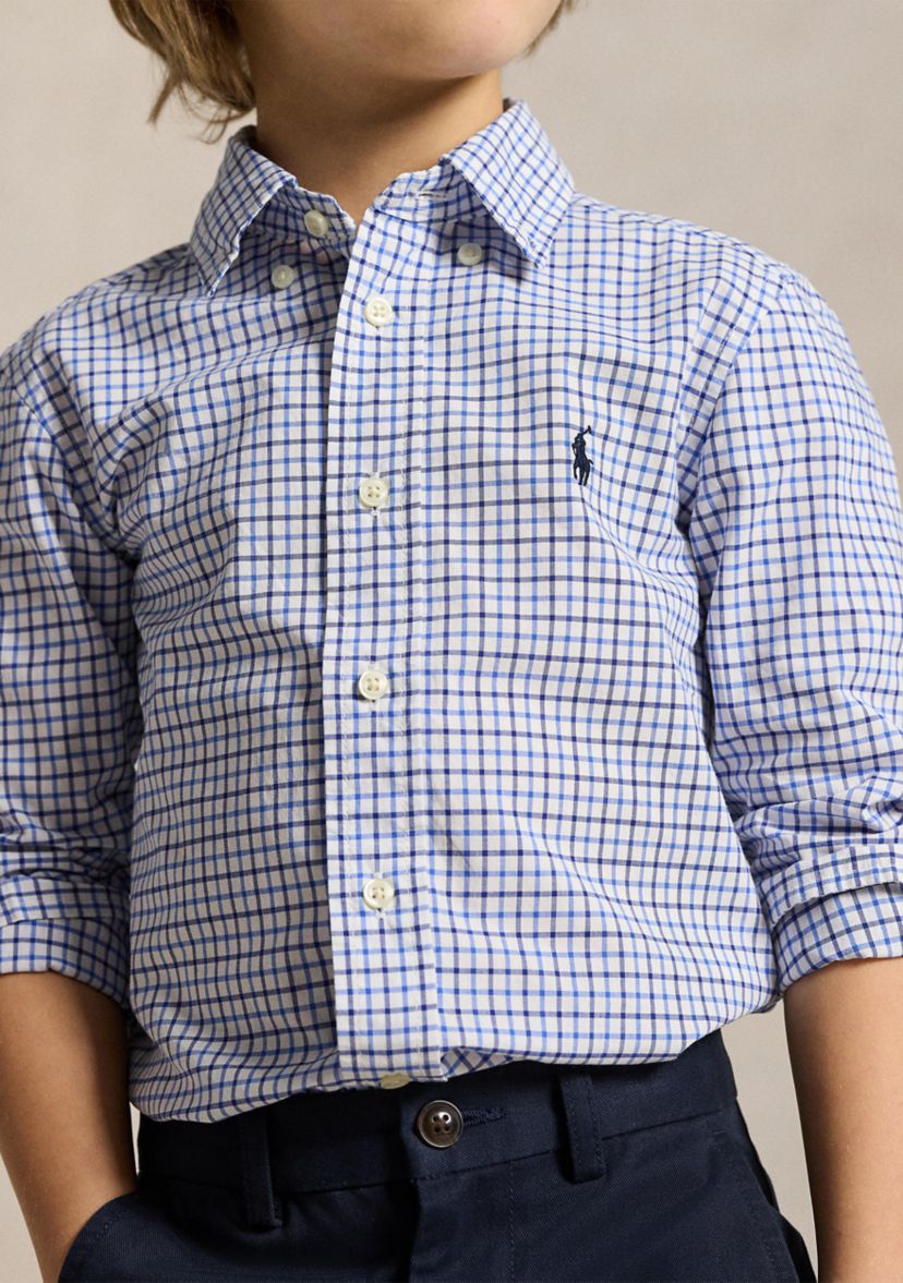 Boys 2-7 Cotton Poplin Sport Shirt