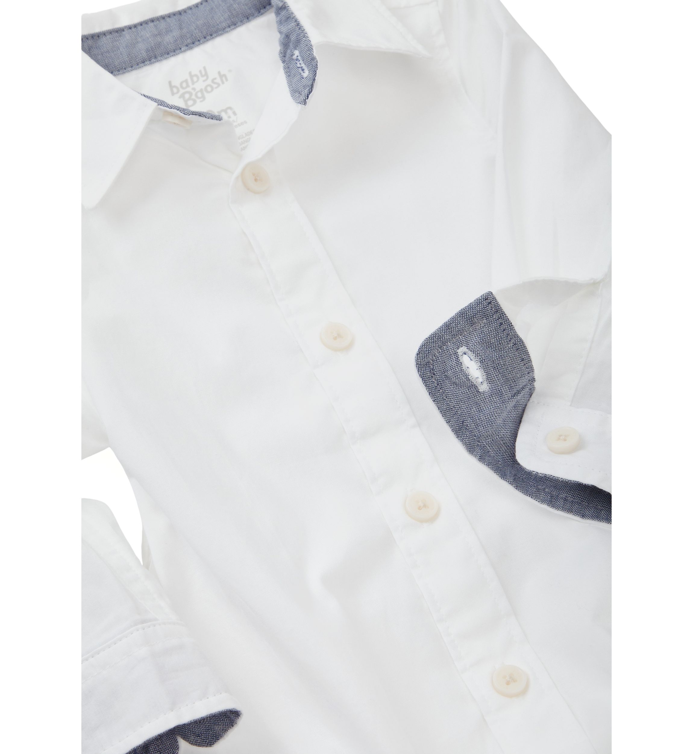 Baby Boys Woven Bodysuit