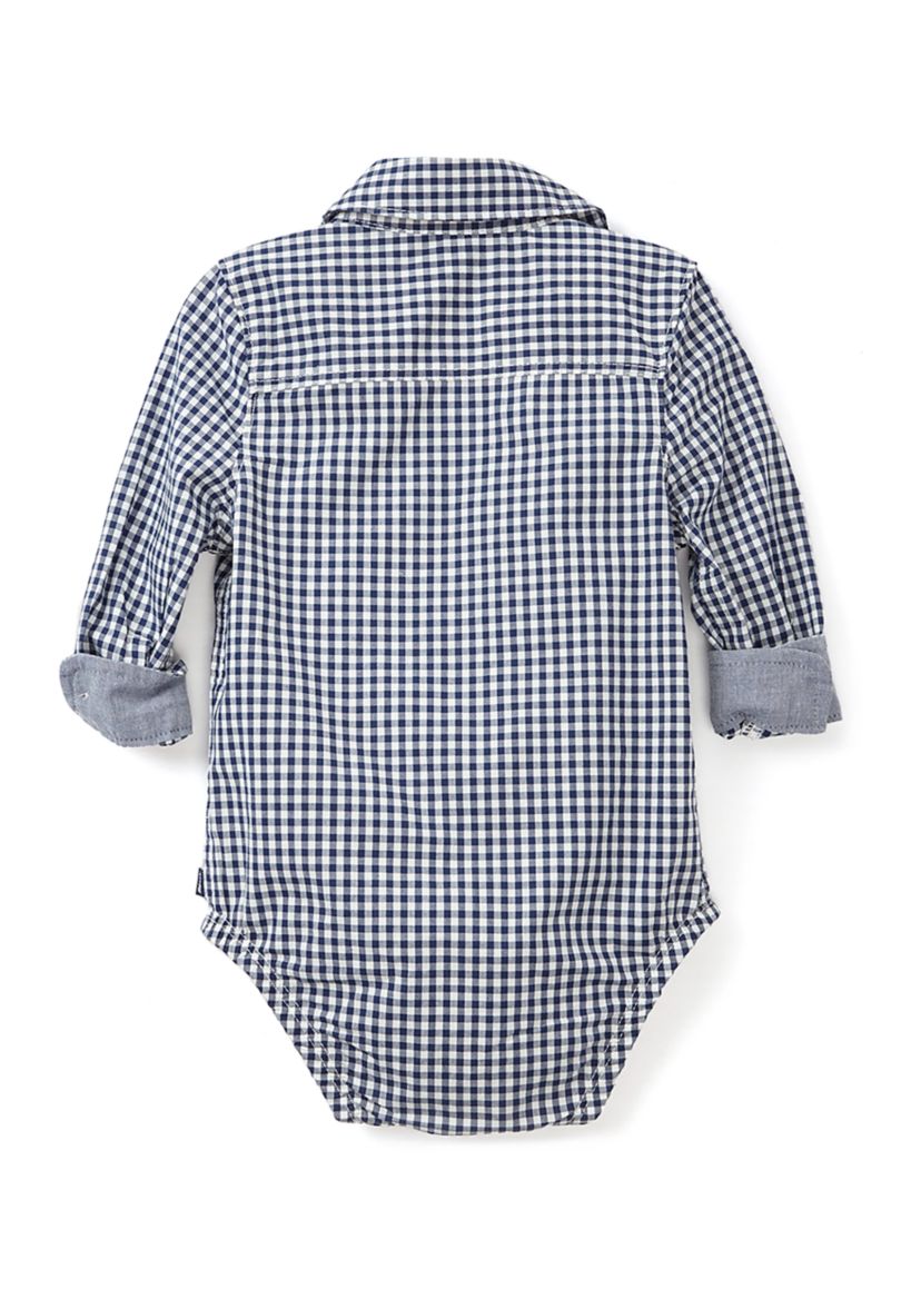 Baby Boys Woven Printed Bodysuit