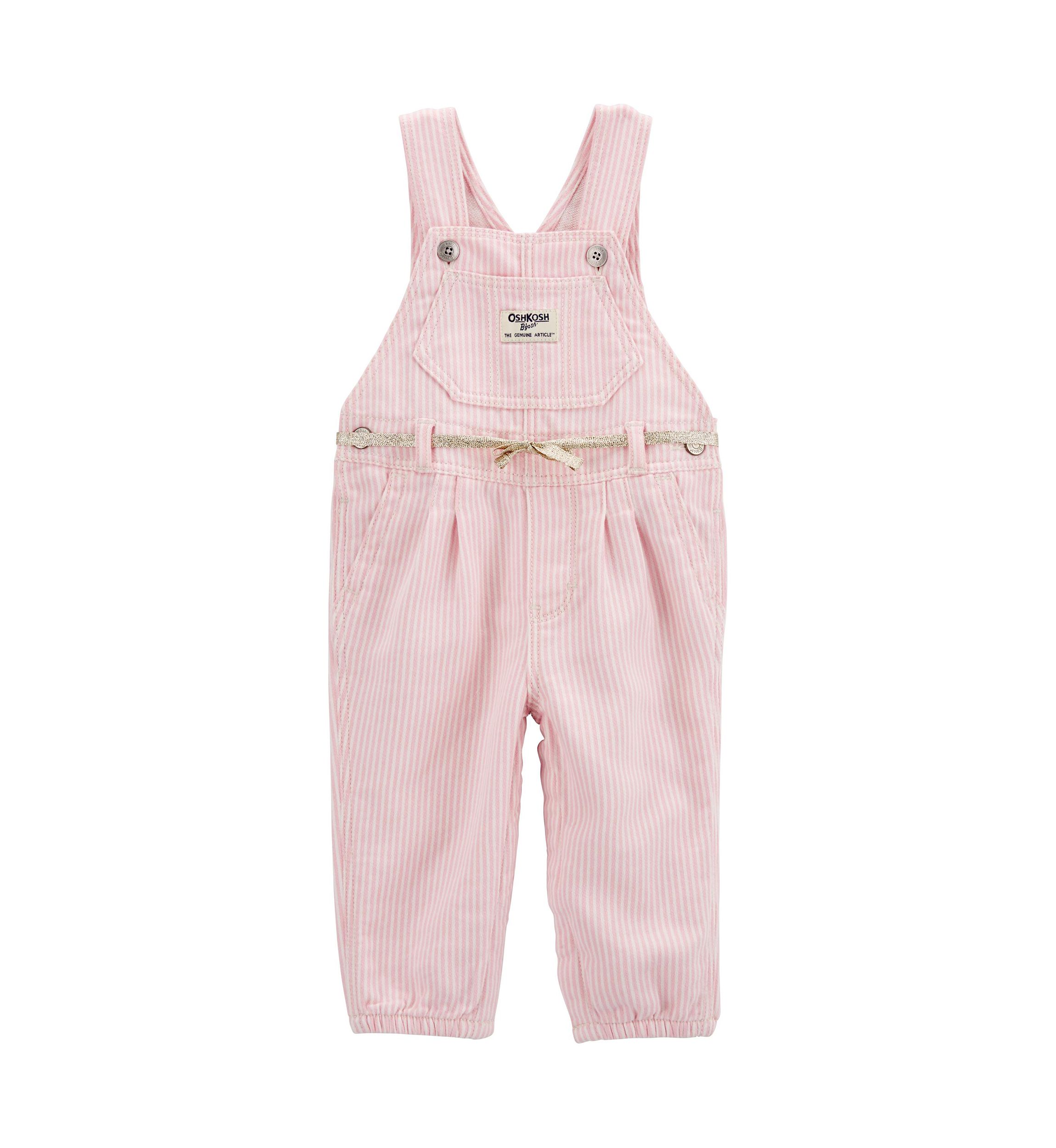 Baby Girls Knit Overalls