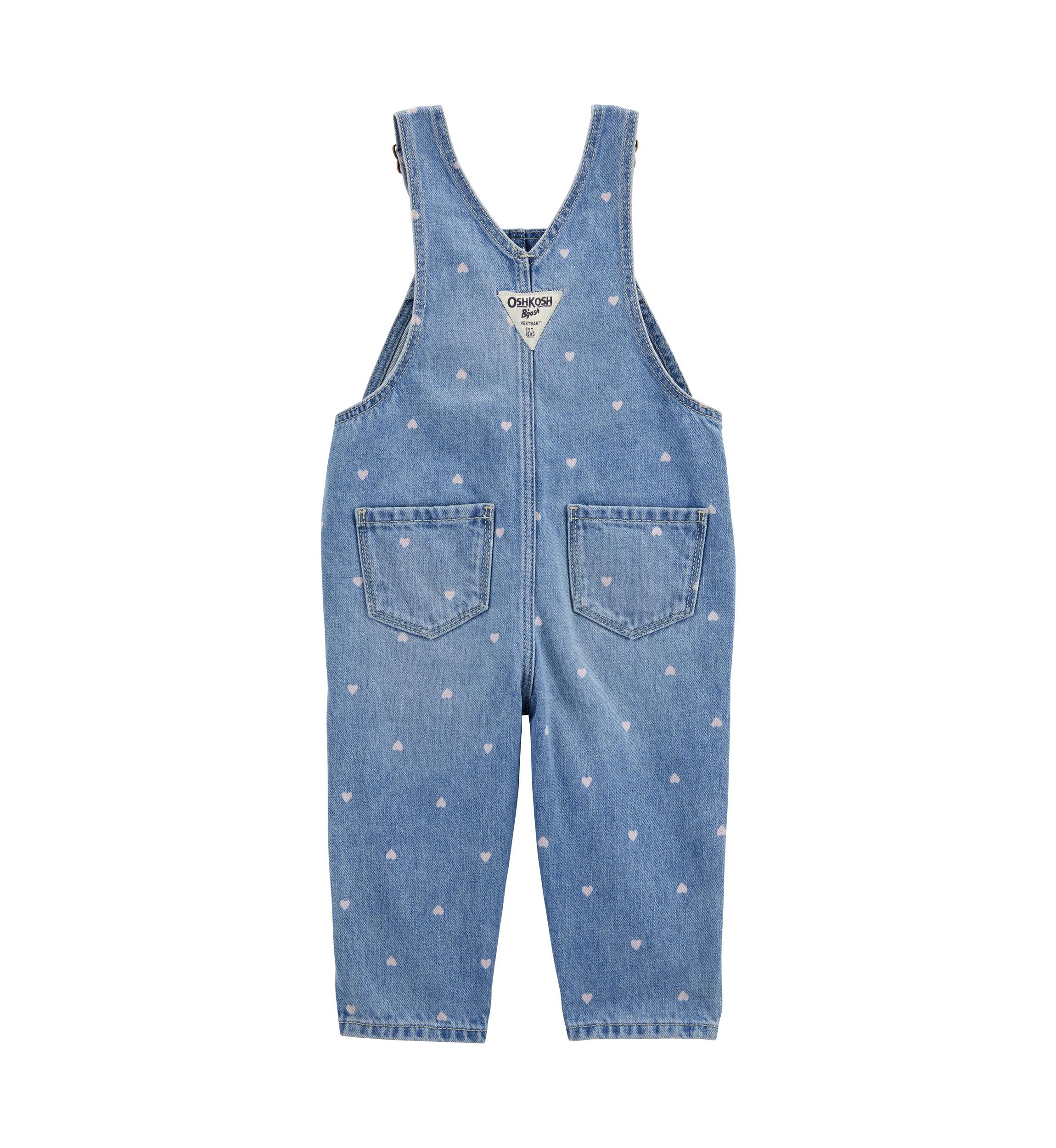 Baby Girls Heart Overalls