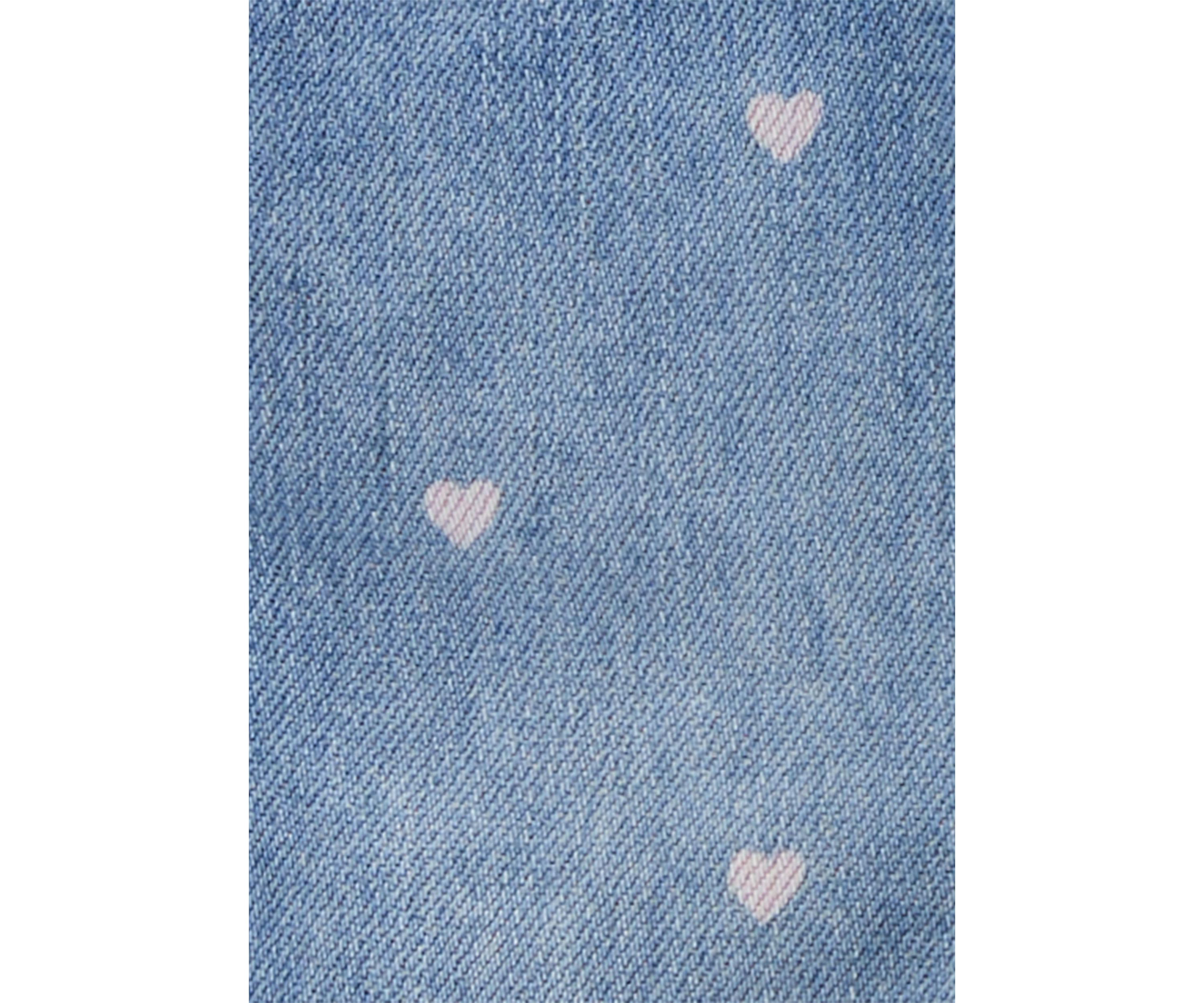Baby Girls Heart Overalls