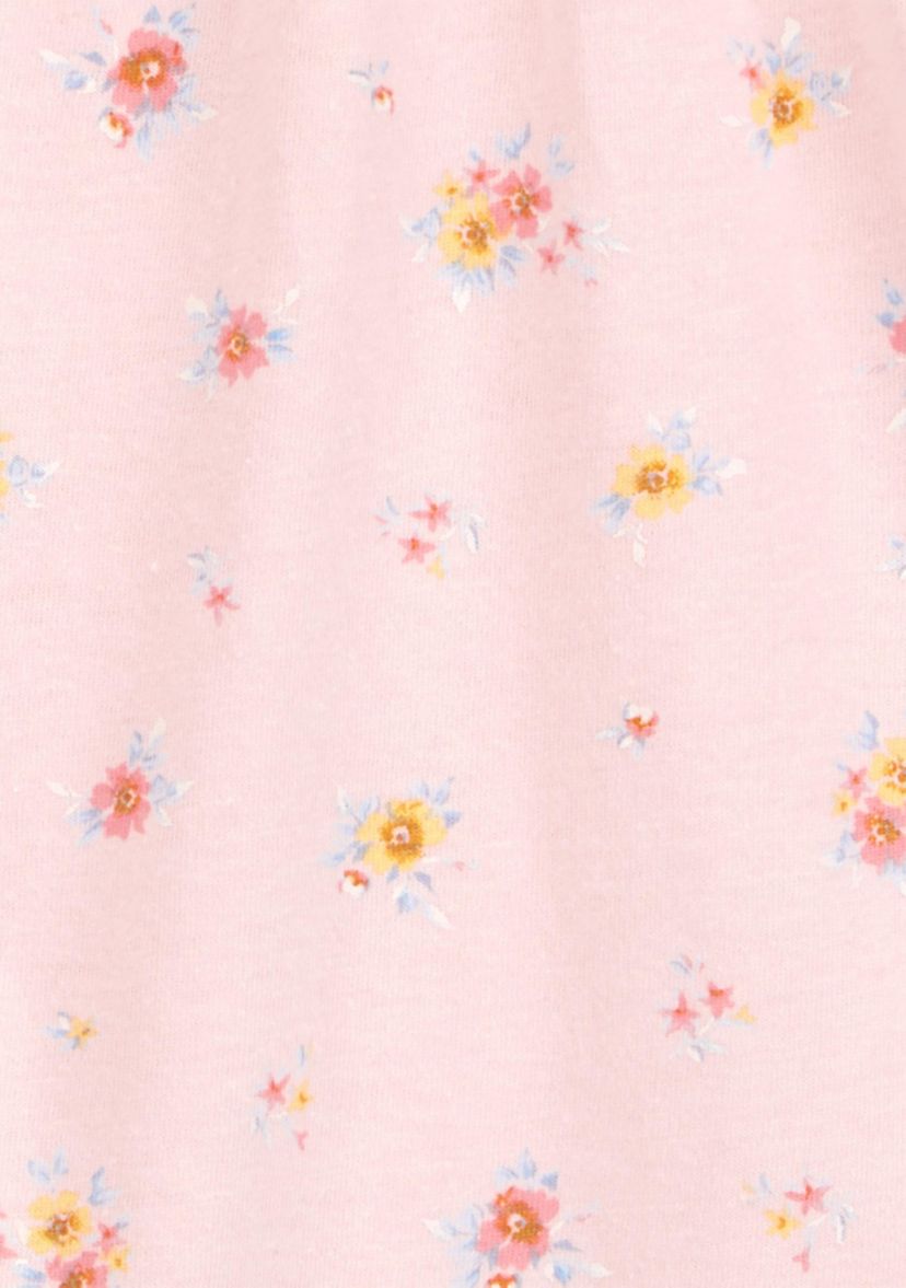 Baby Girls Long Sleeve Floral Knit Bodysuit