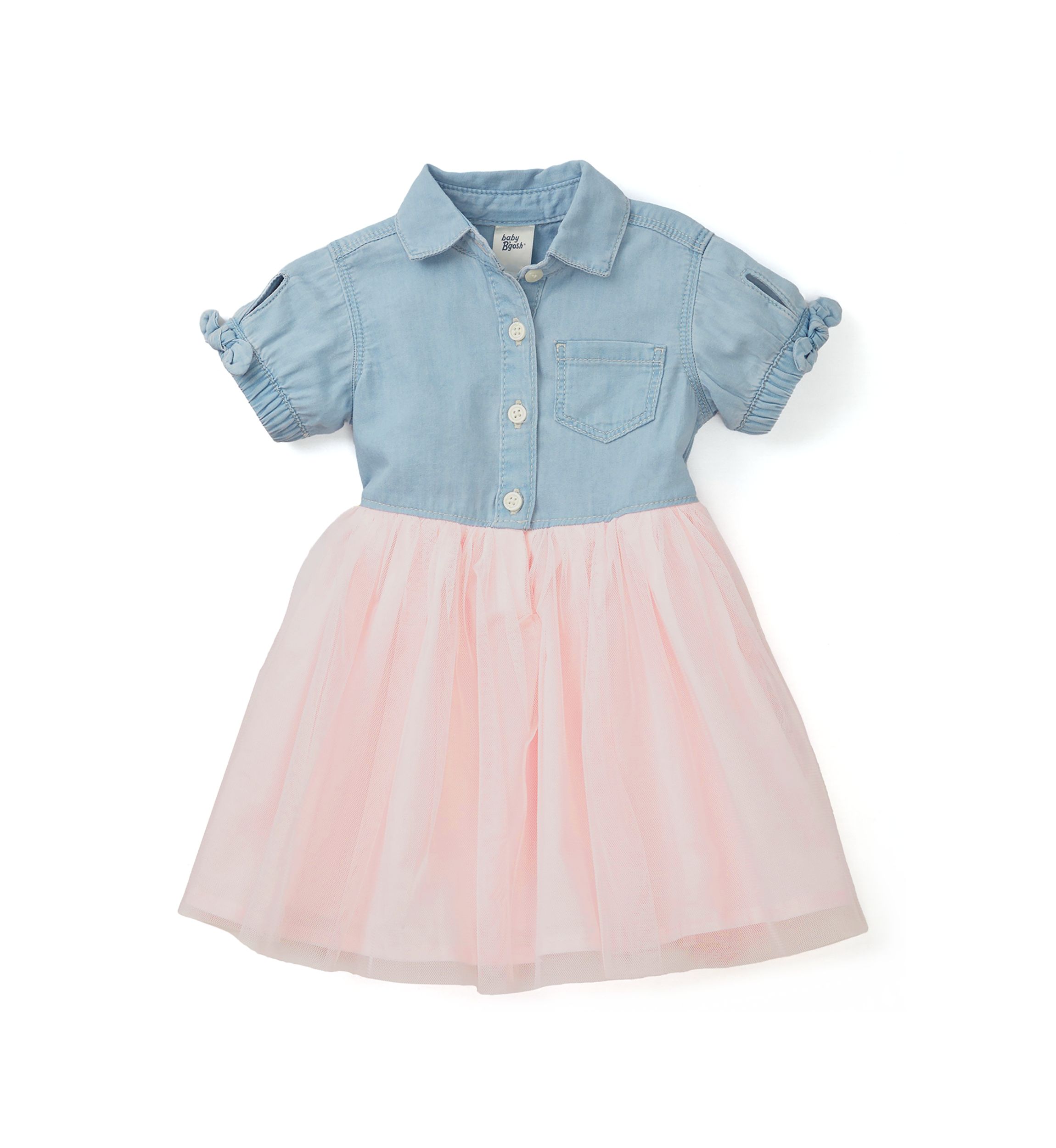 Baby Girls Denim Tulle Dress