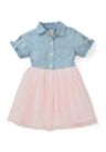 OshKosh B'gosh Baby Girls Denim Tulle Dress | Belk