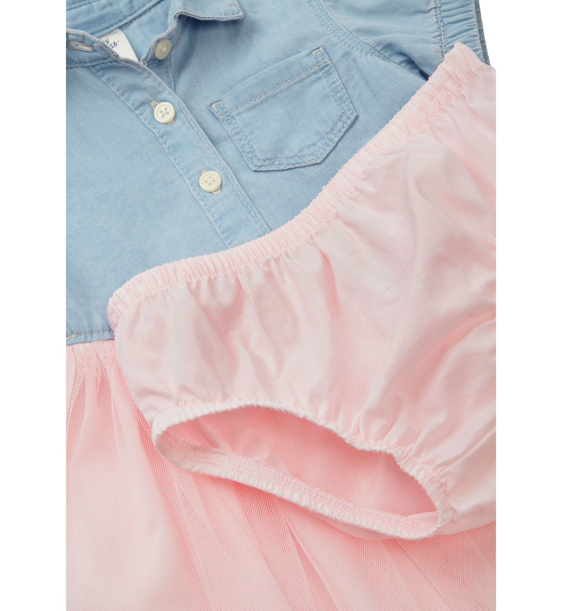 Baby Girls Denim Tulle Dress