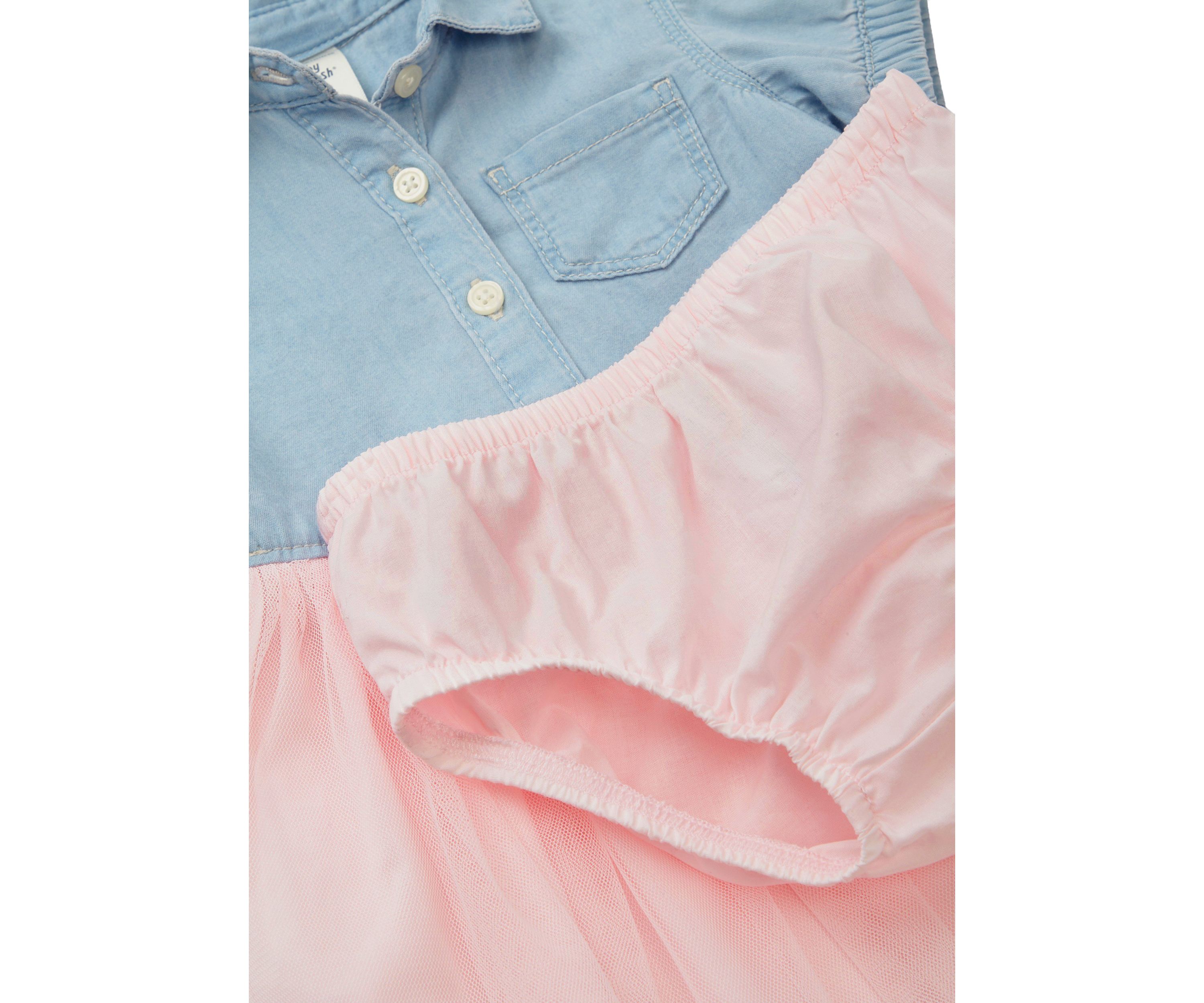 Baby Girls Denim Tulle Dress