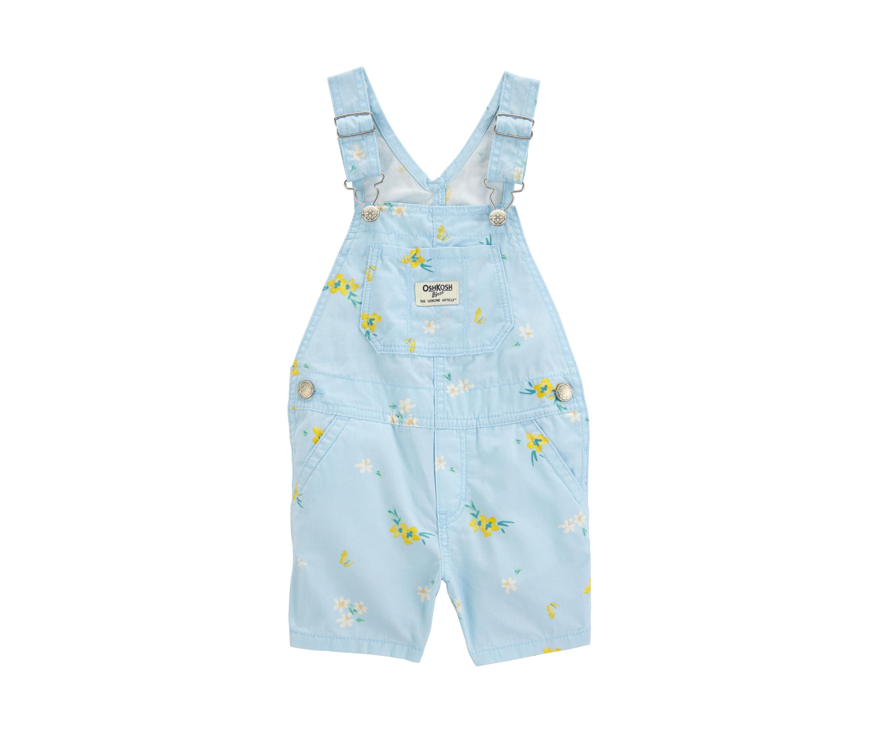 Baby Girls Woven Shortalls