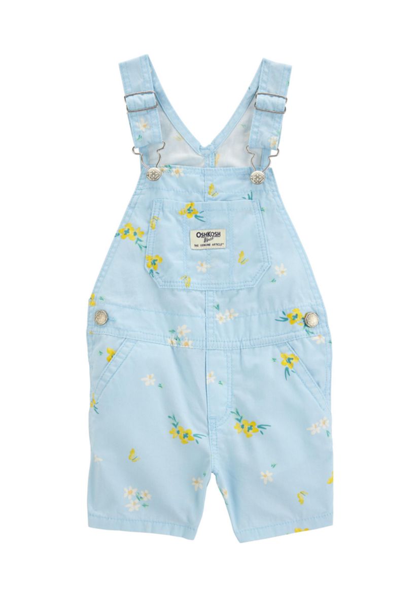 Baby Girls Woven Shortalls