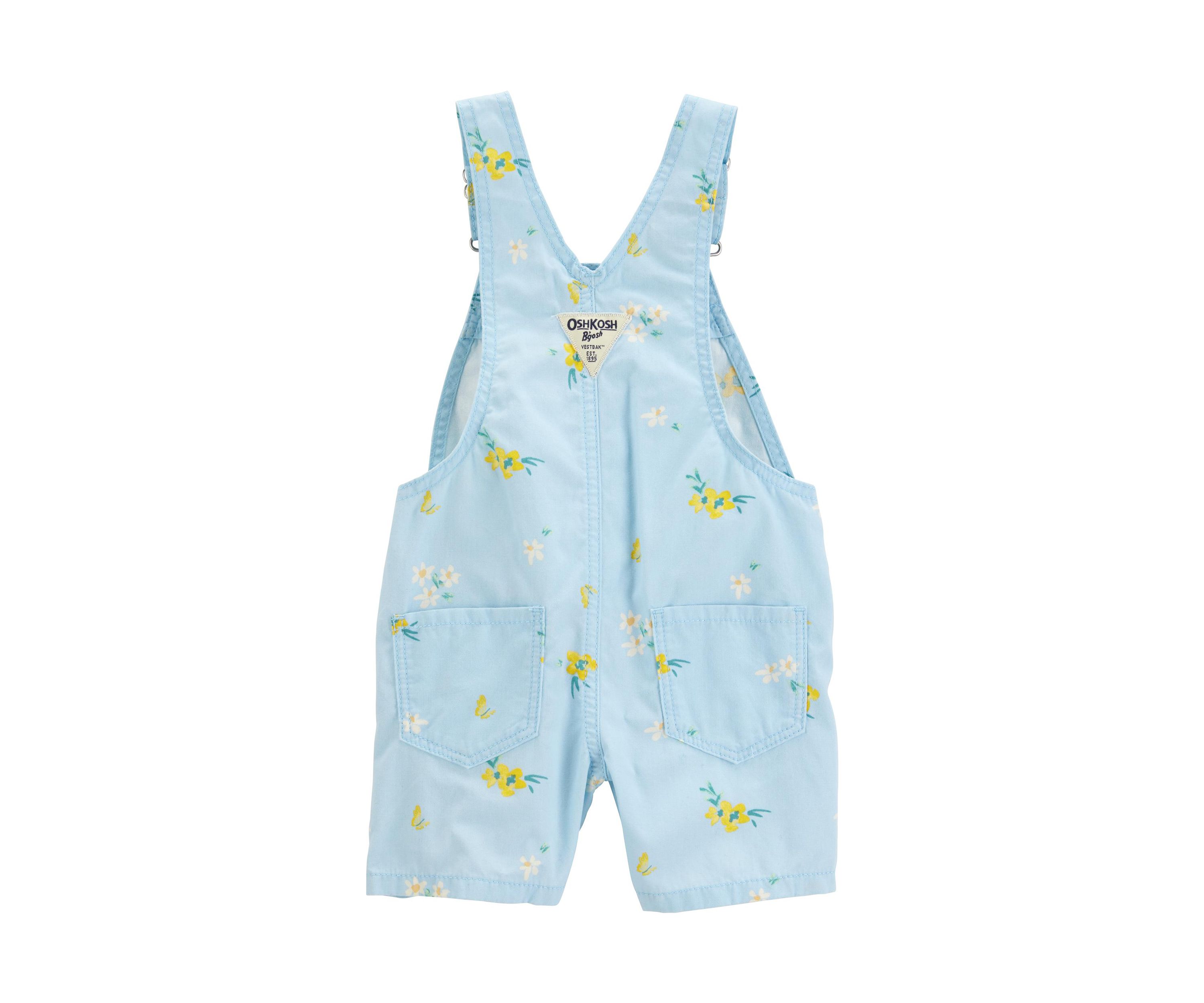 Baby Girls Woven Shortalls