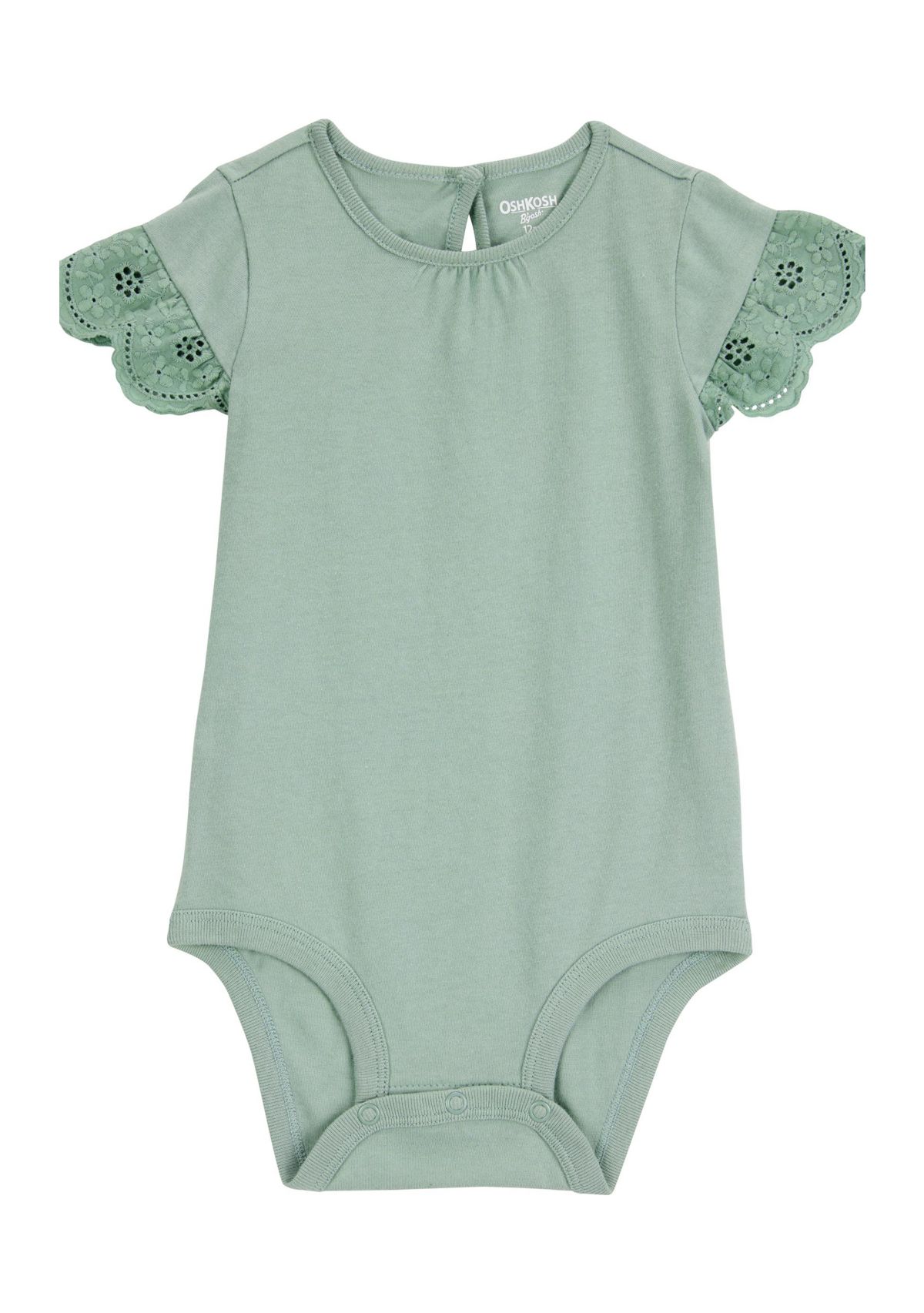 Baby Girls Flutter Sleeve Bodysuit