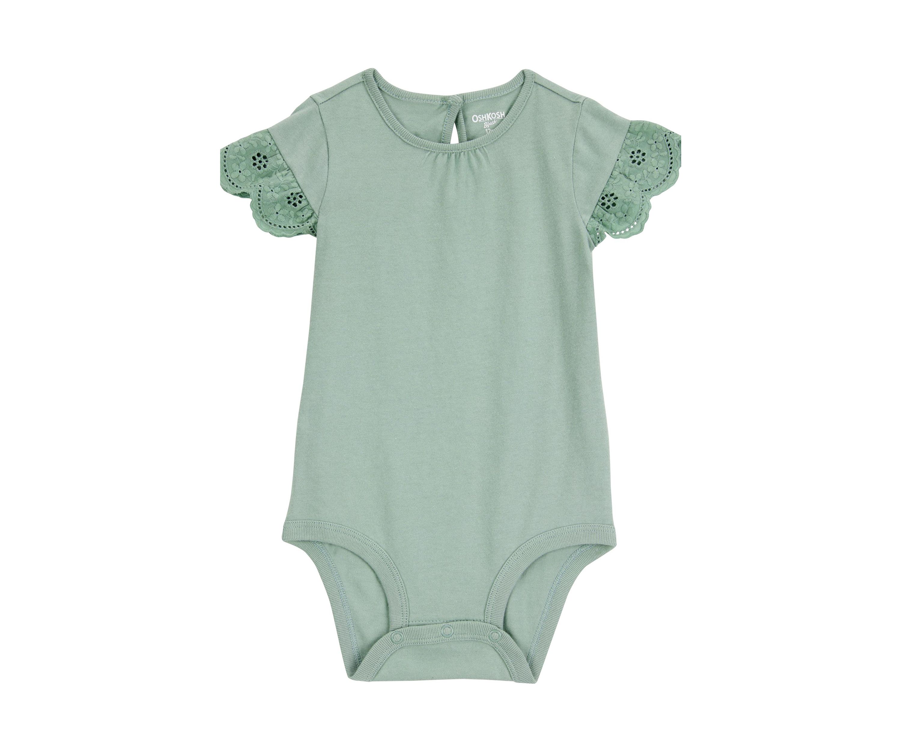 Baby Girls Flutter Sleeve Bodysuit