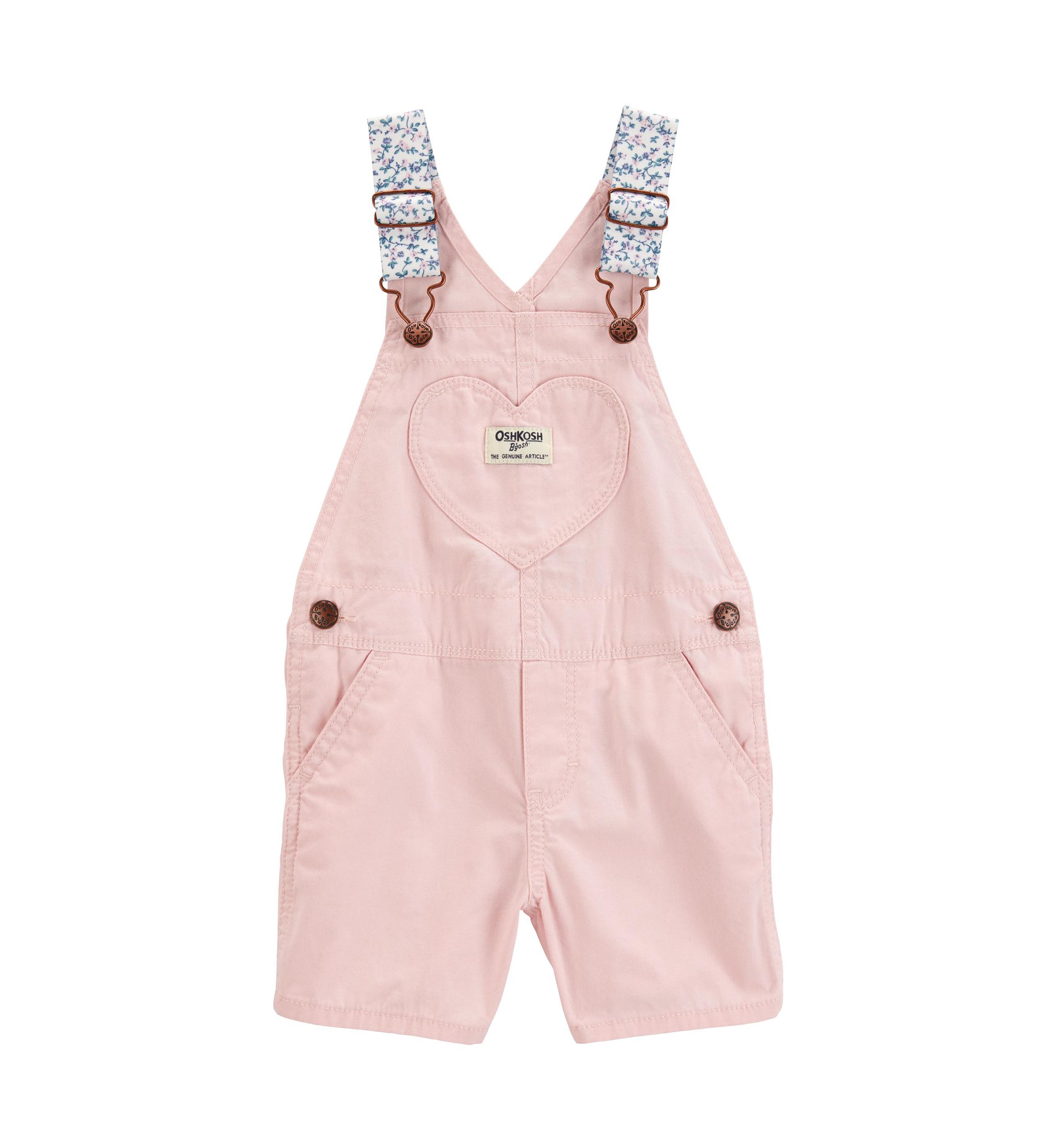 Baby Girls Woven Shortalls