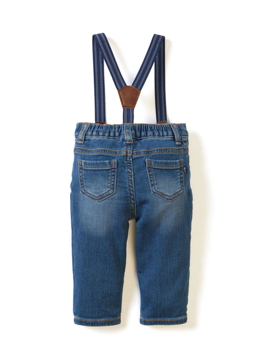Baby Boys Denim Suspenders