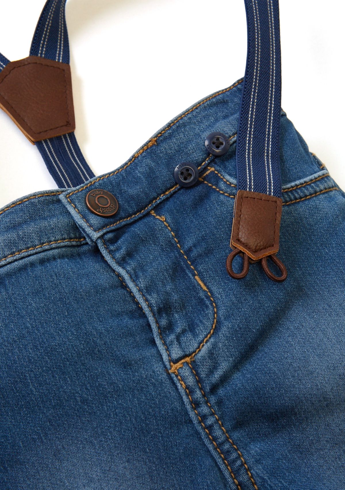 Baby Boys Denim Suspenders