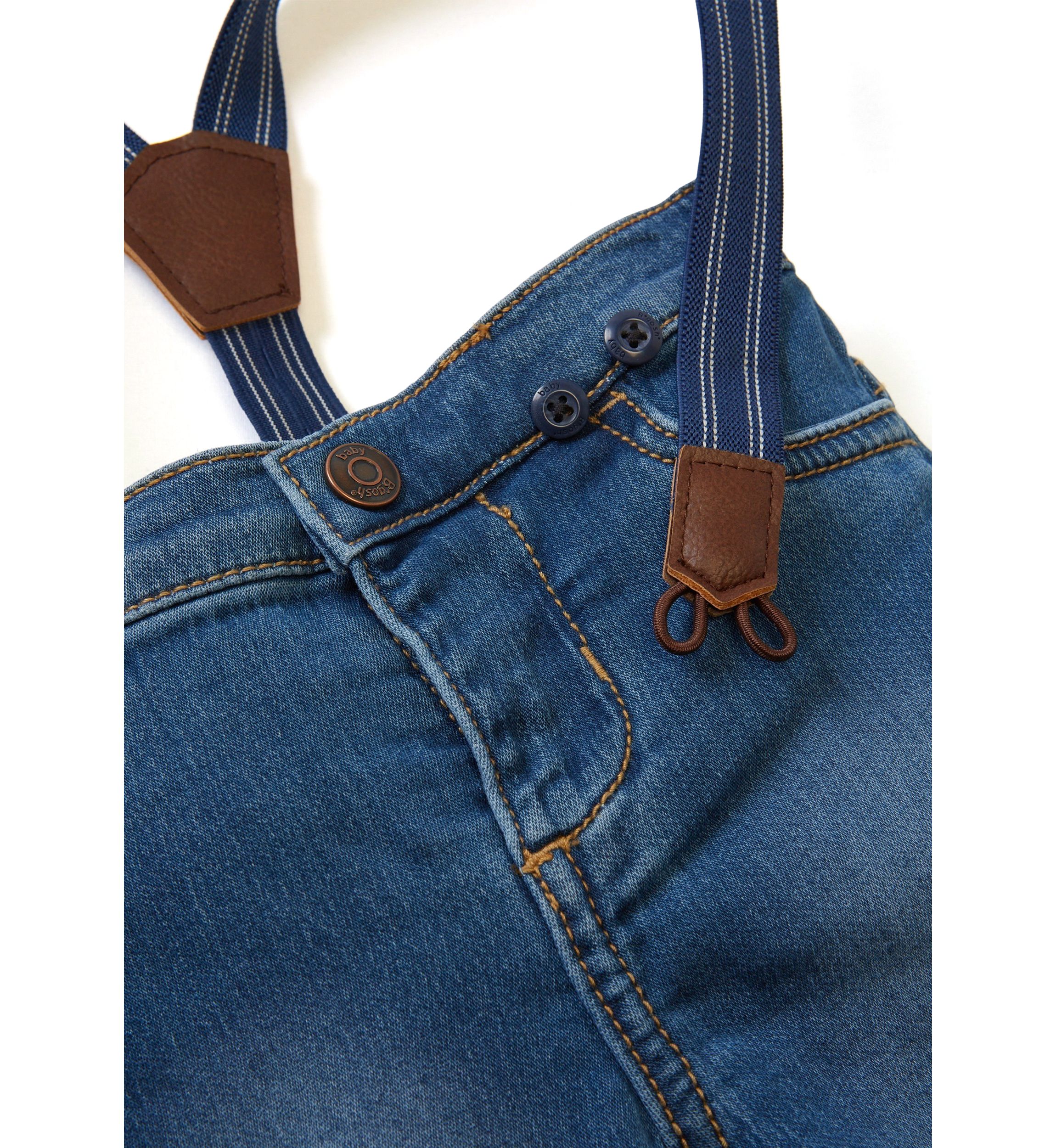 Baby Boys Denim Suspenders