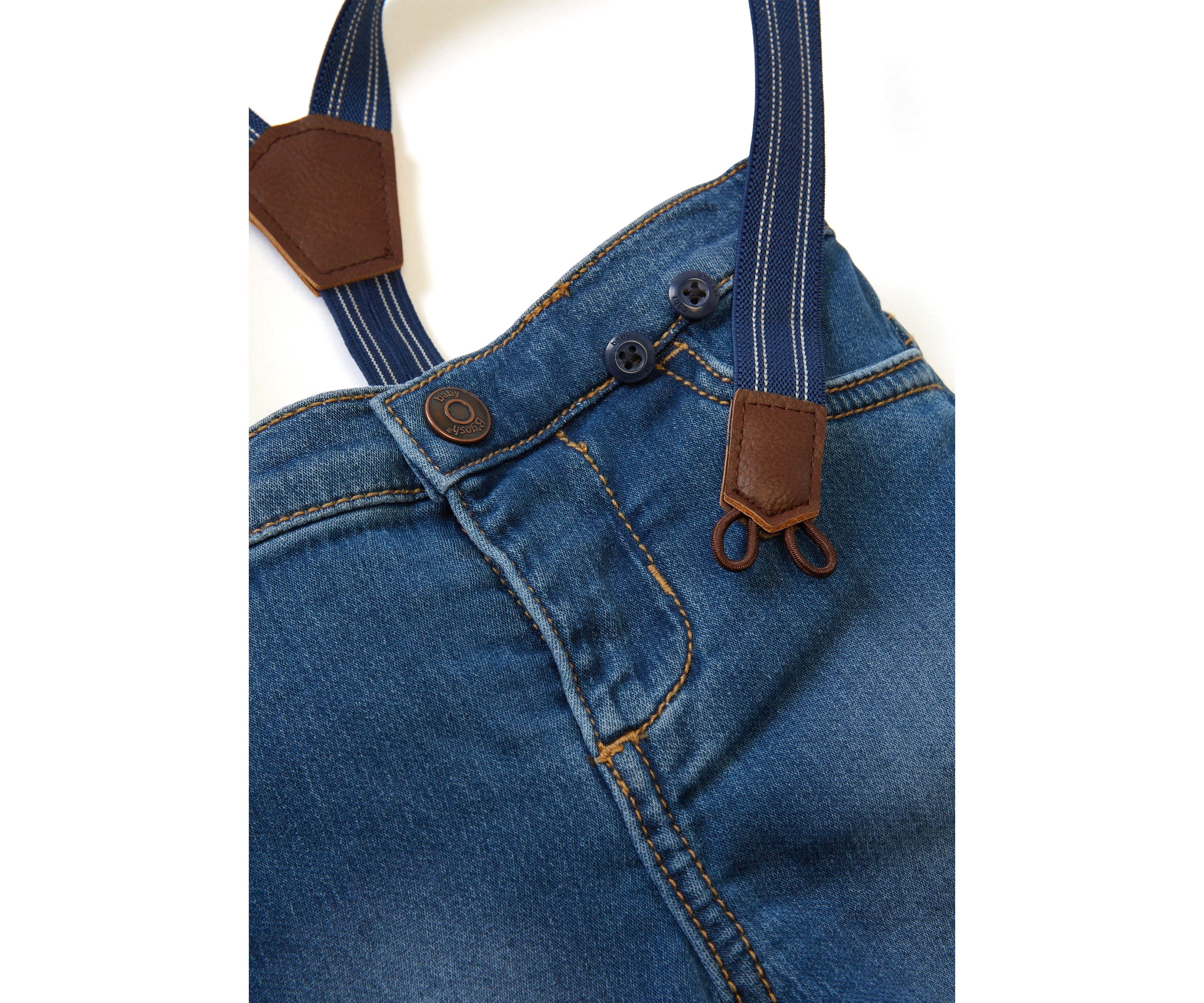 Baby Boys Denim Suspenders