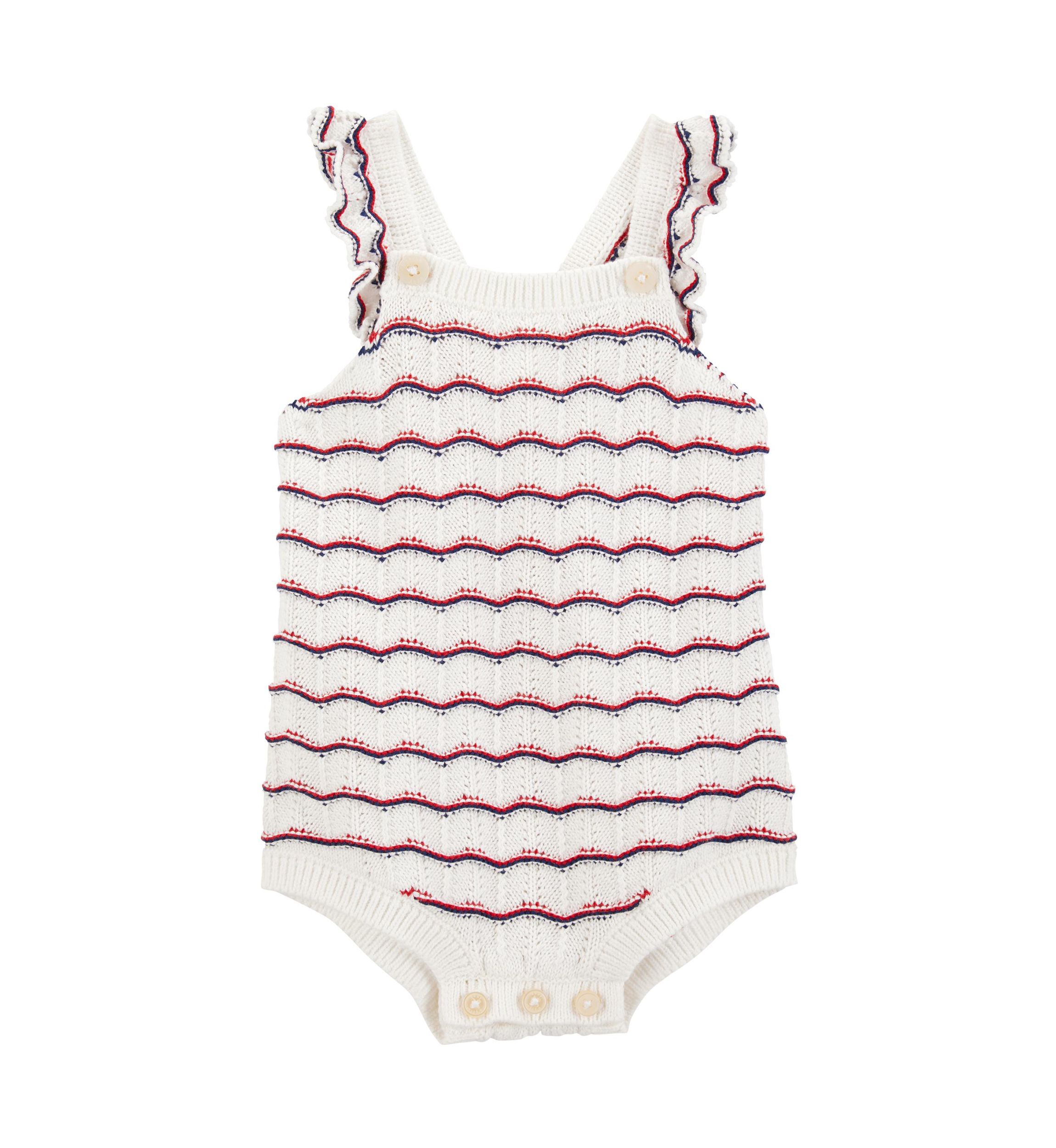 Baby Girls Crochet Bubble Romper