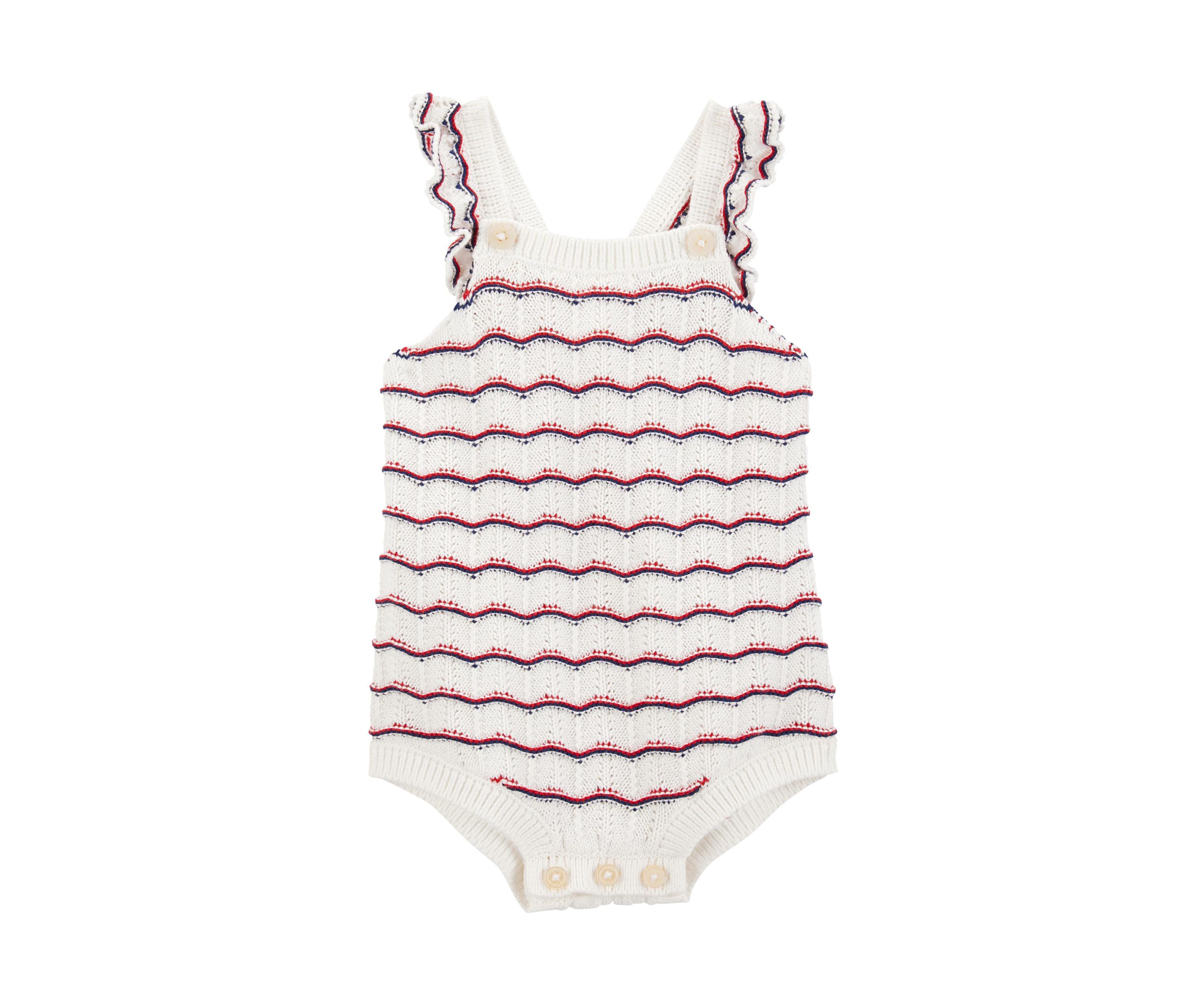 Baby Girls Crochet Bubble Romper