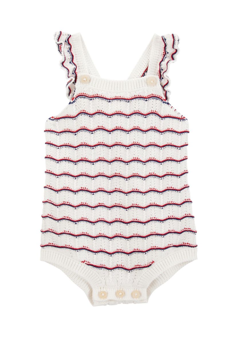 Baby Girls Crochet Bubble Romper