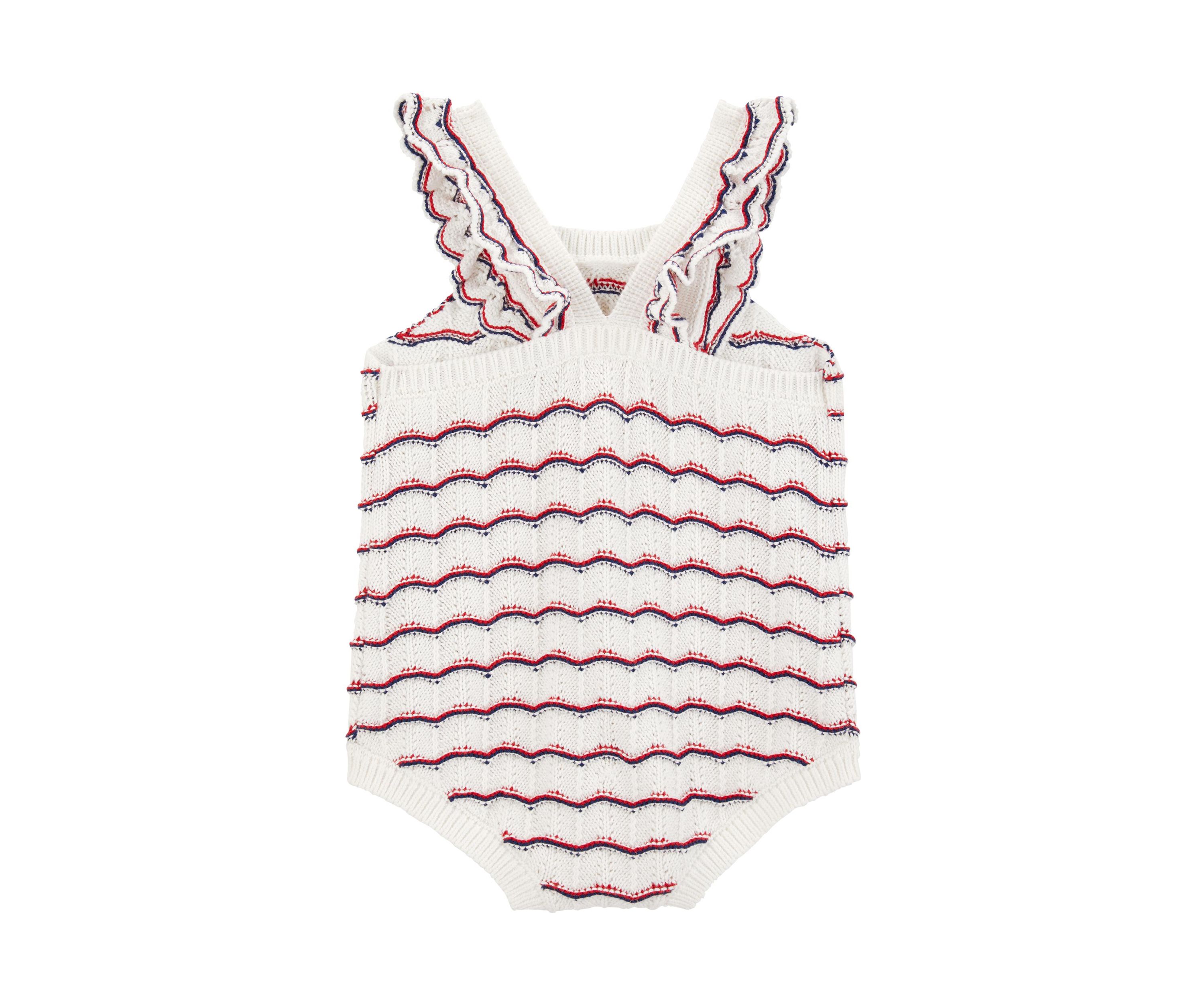 Baby Girls Crochet Bubble Romper