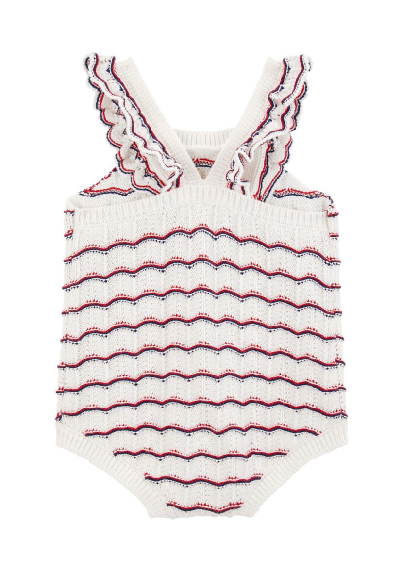 Baby Girls Crochet Bubble Romper