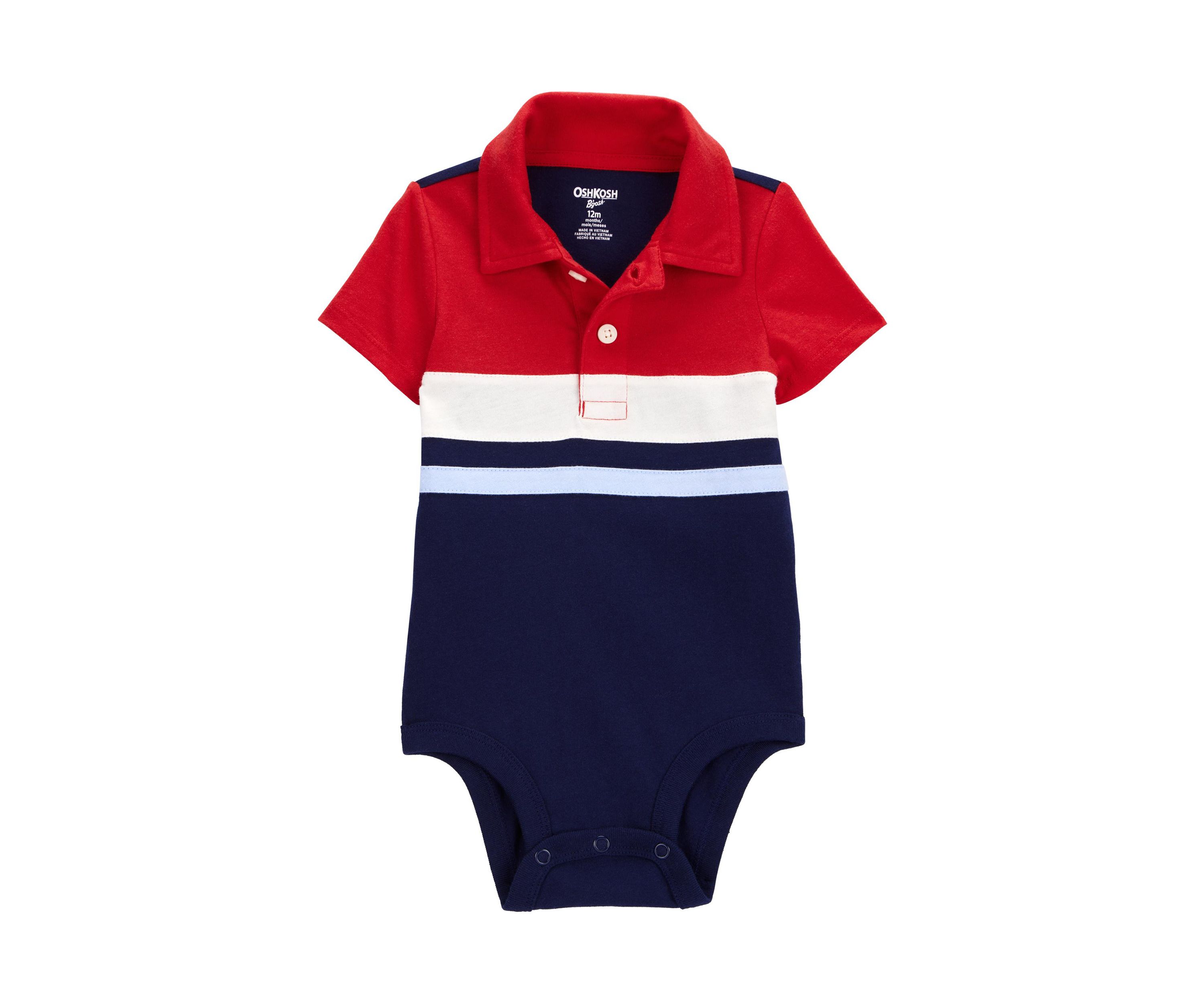 Baby Boys Polo Bodysuit