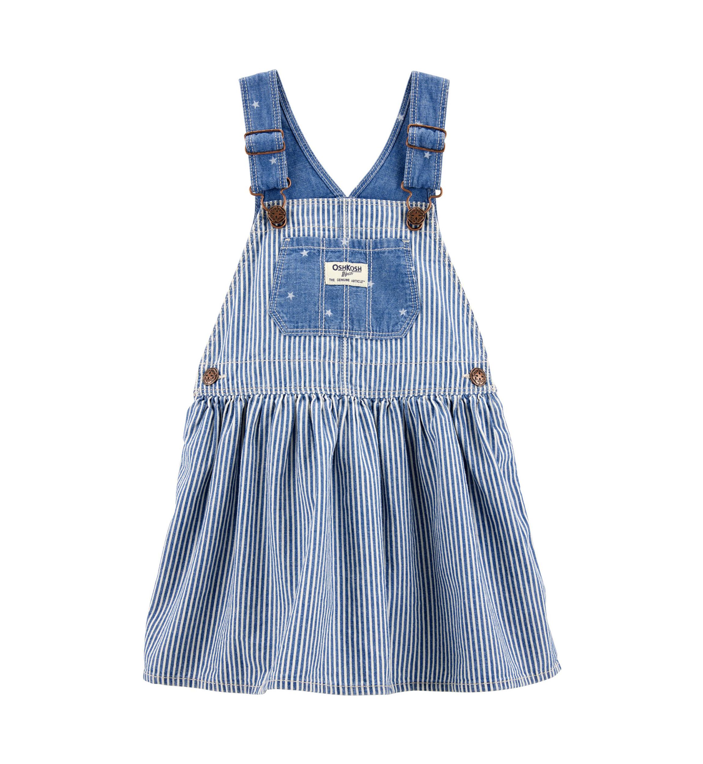 Baby Girls Sleeveless Chambray Skirtall