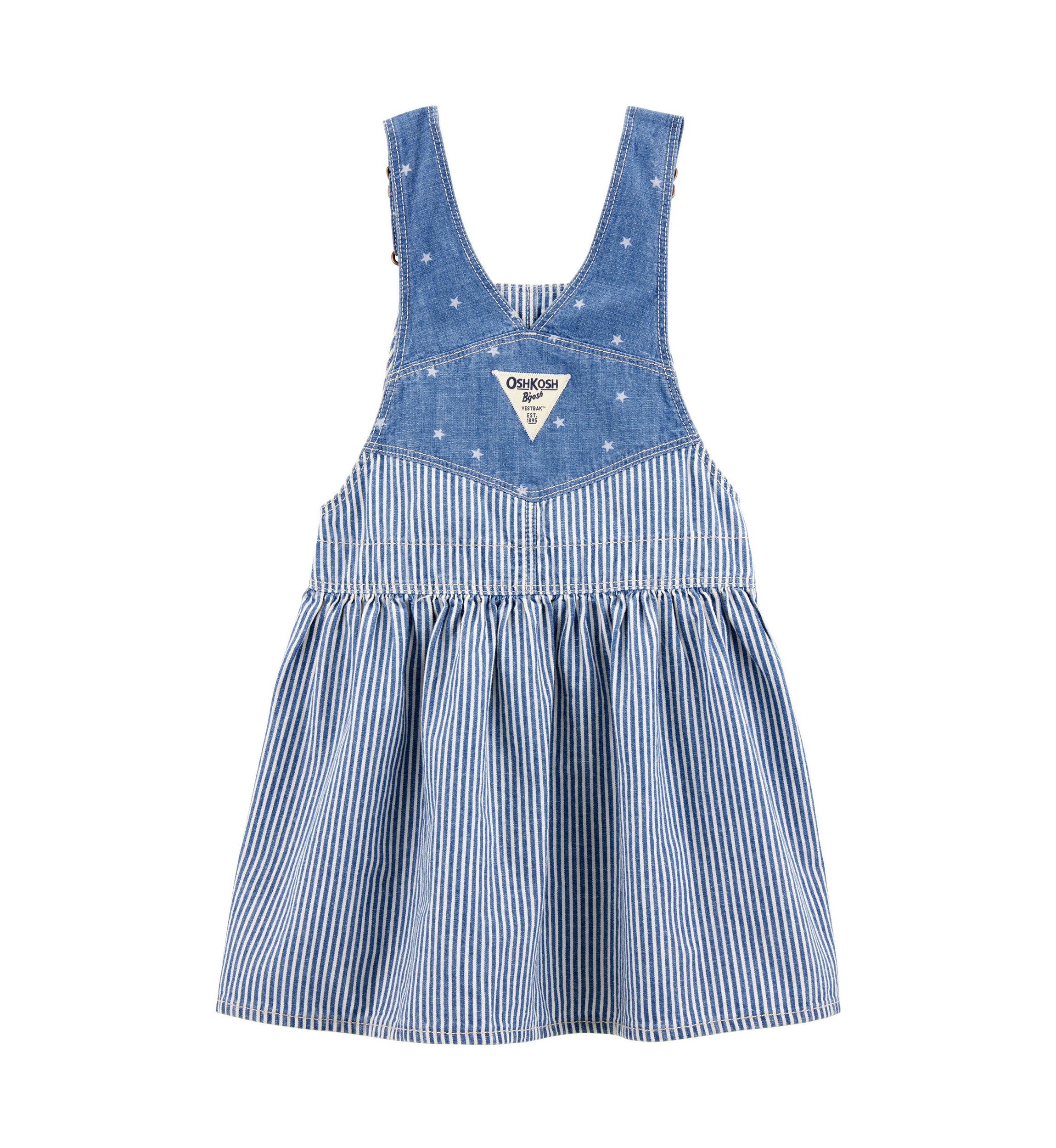 Baby Girls Sleeveless Chambray Skirtall