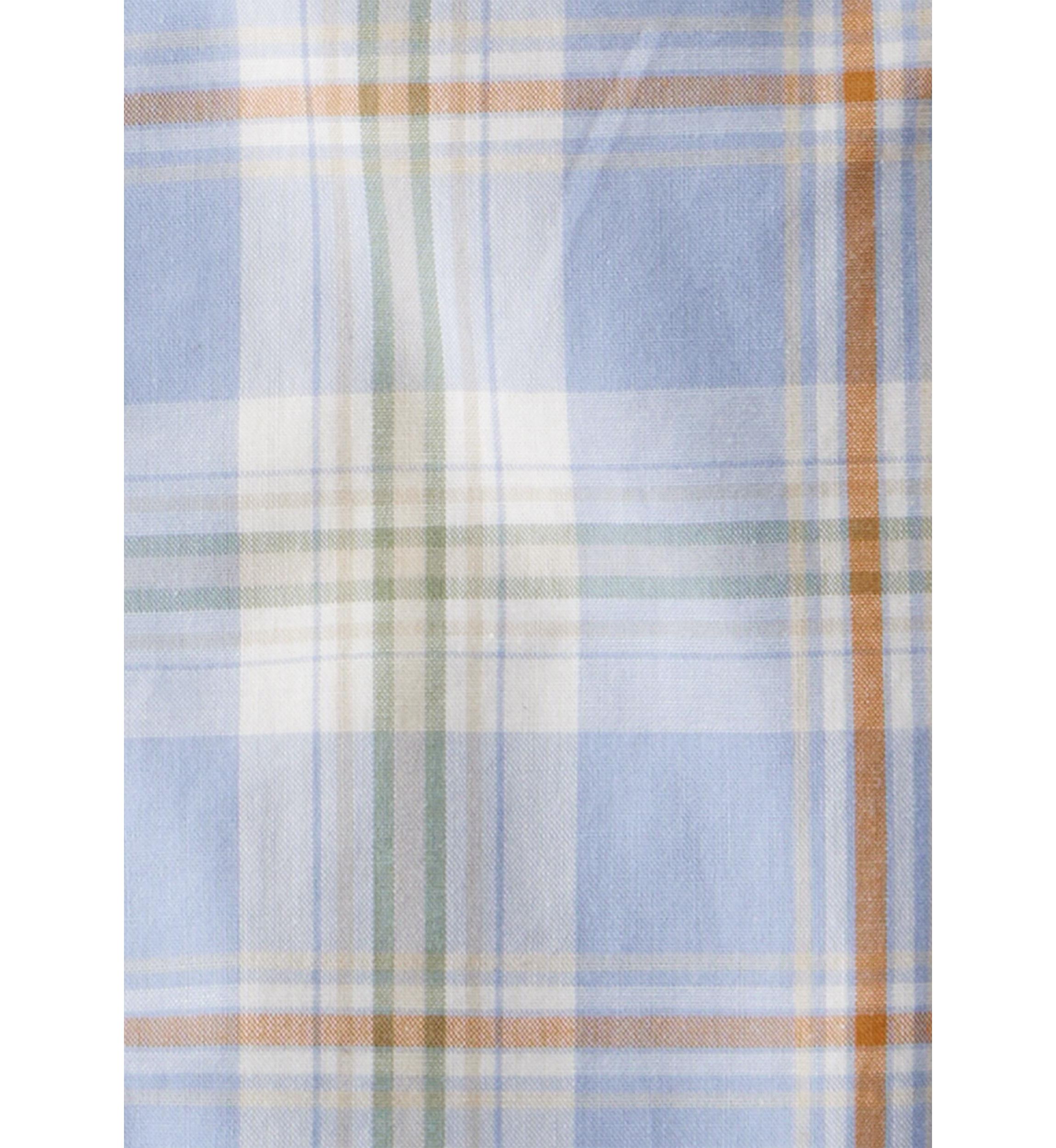 Baby Boys Poplin Plaid Button-Front Long-Sleeve Bodysuit