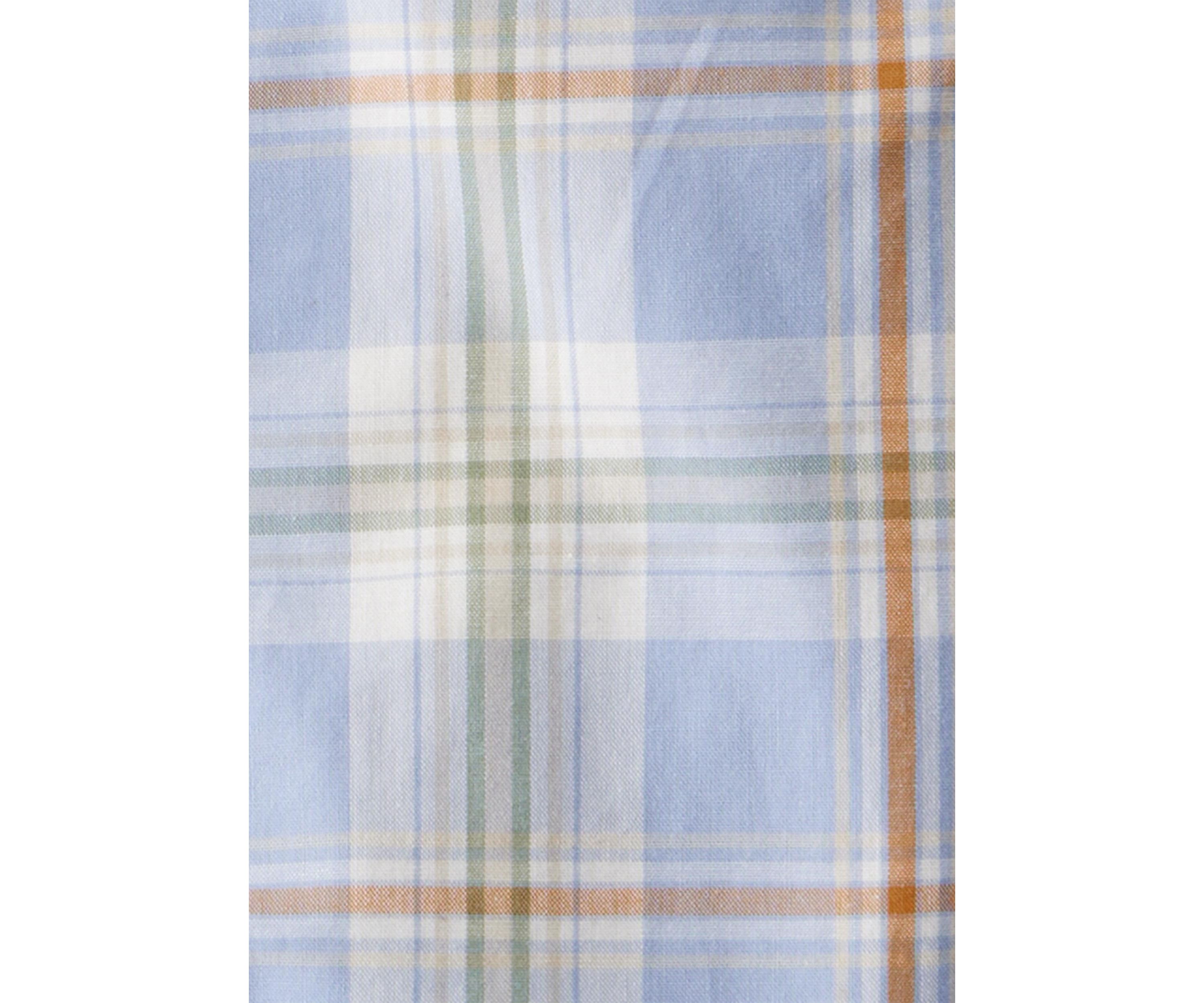 Baby Boys Poplin Plaid Button-Front Long-Sleeve Bodysuit