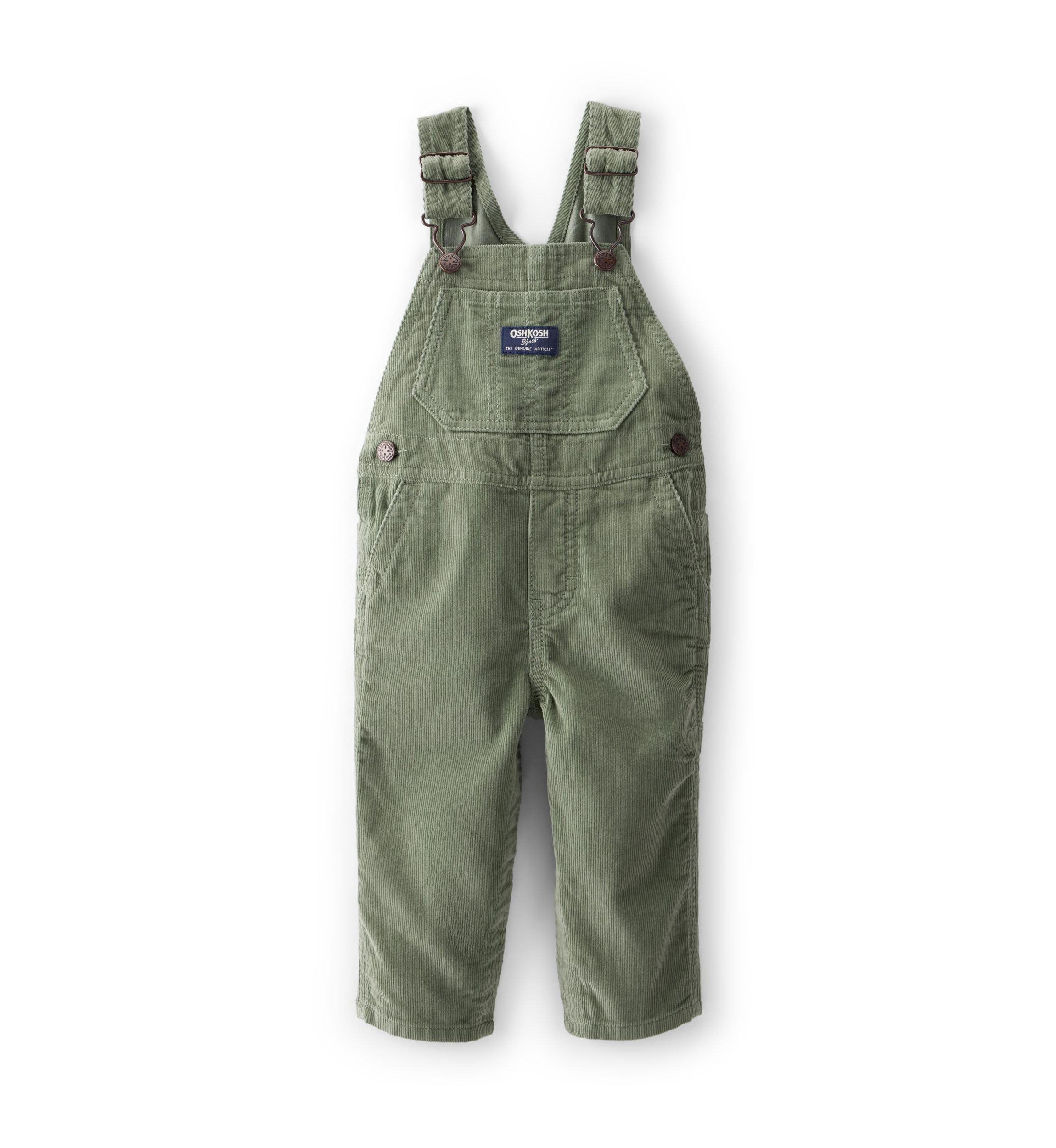 Baby Boys Solid Corduroy Overalls