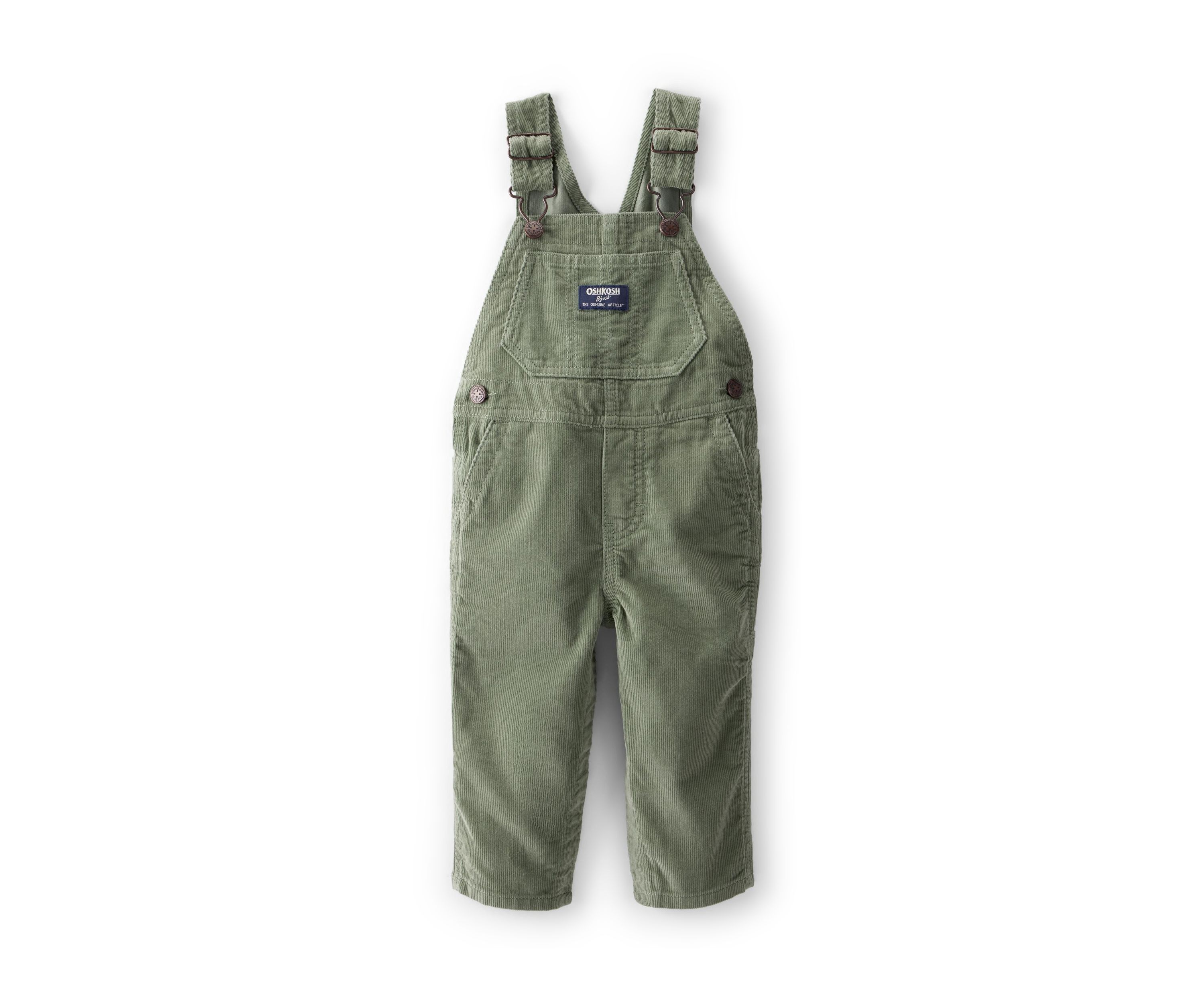 Baby Boys Solid Corduroy Overalls