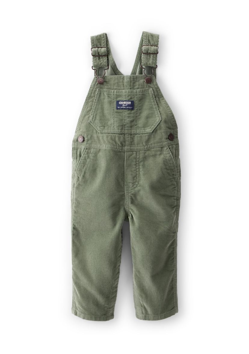 Baby Boys Solid Corduroy Overalls