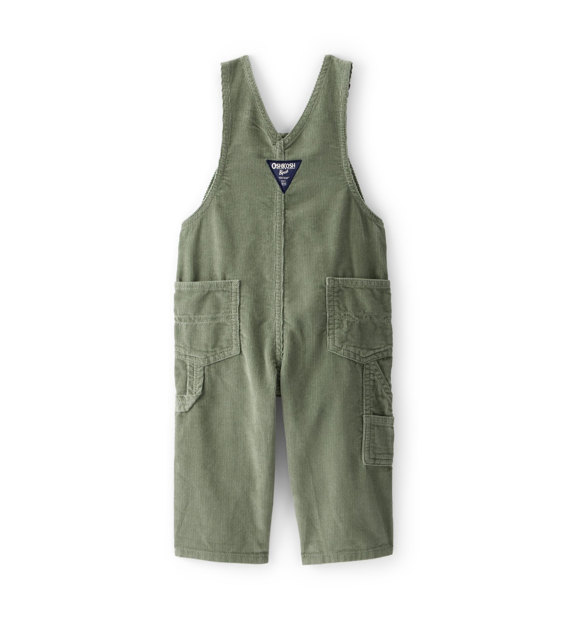 Baby Boys Solid Corduroy Overalls