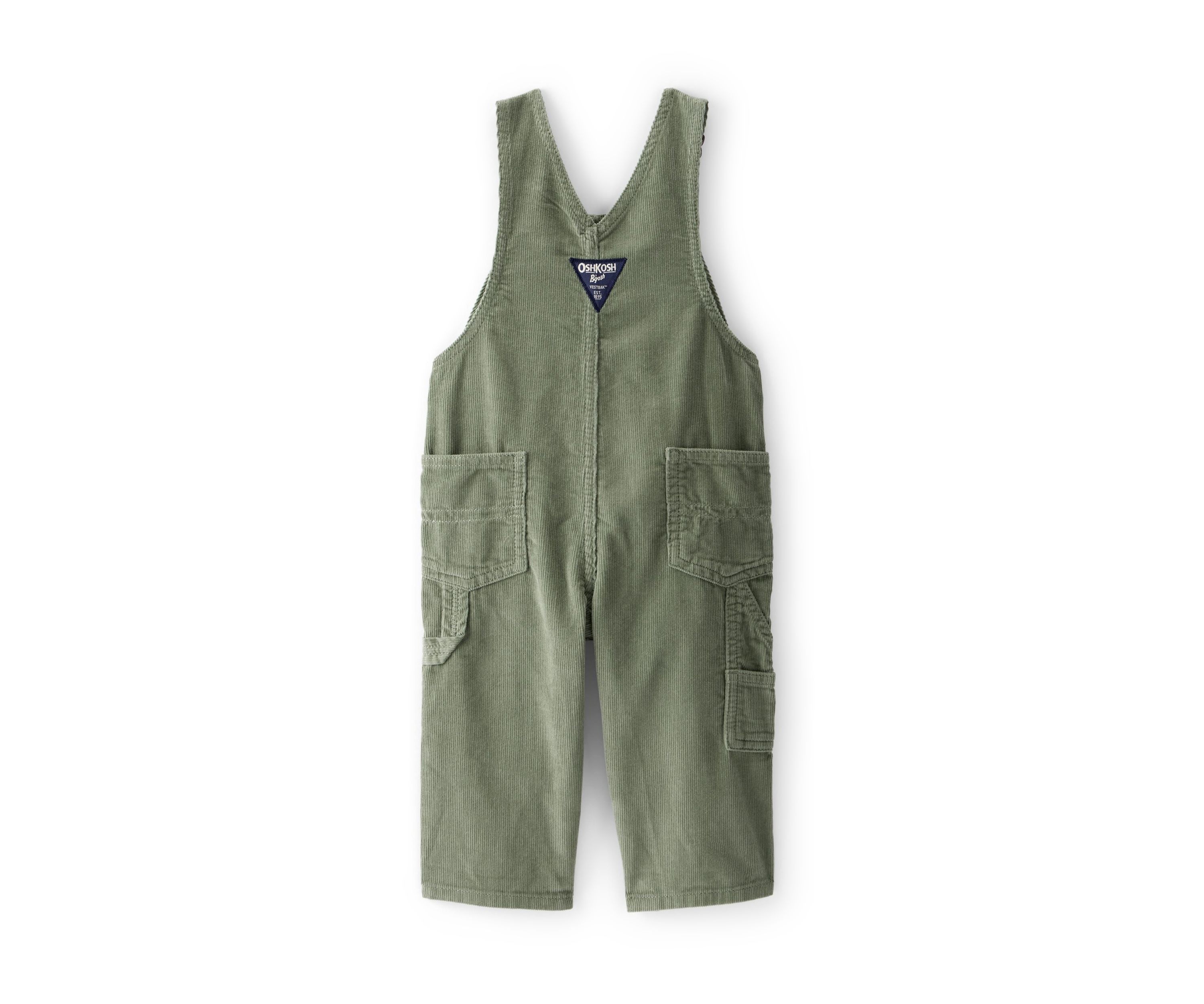 Baby Boys Solid Corduroy Overalls