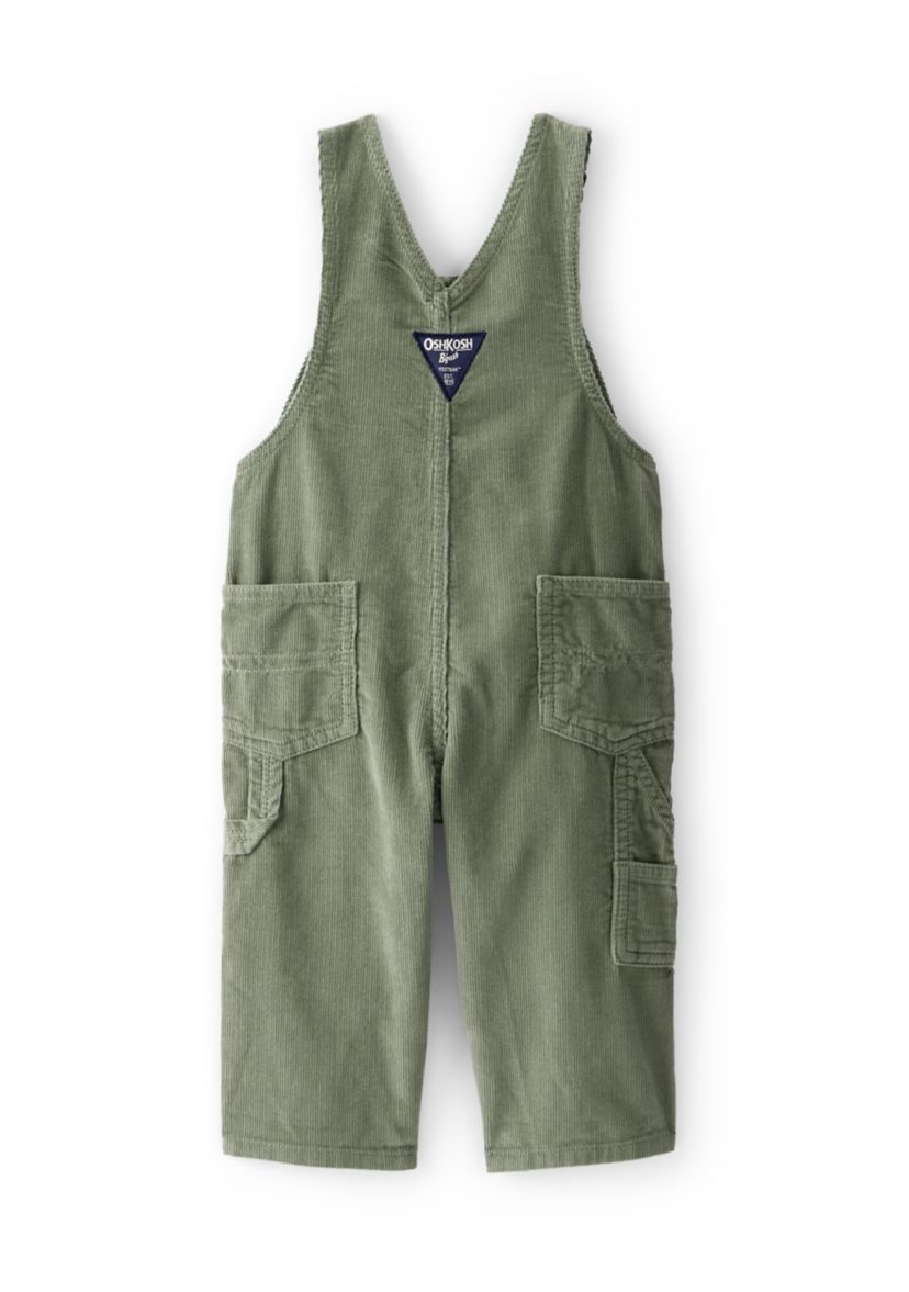 Baby Boys Solid Corduroy Overalls