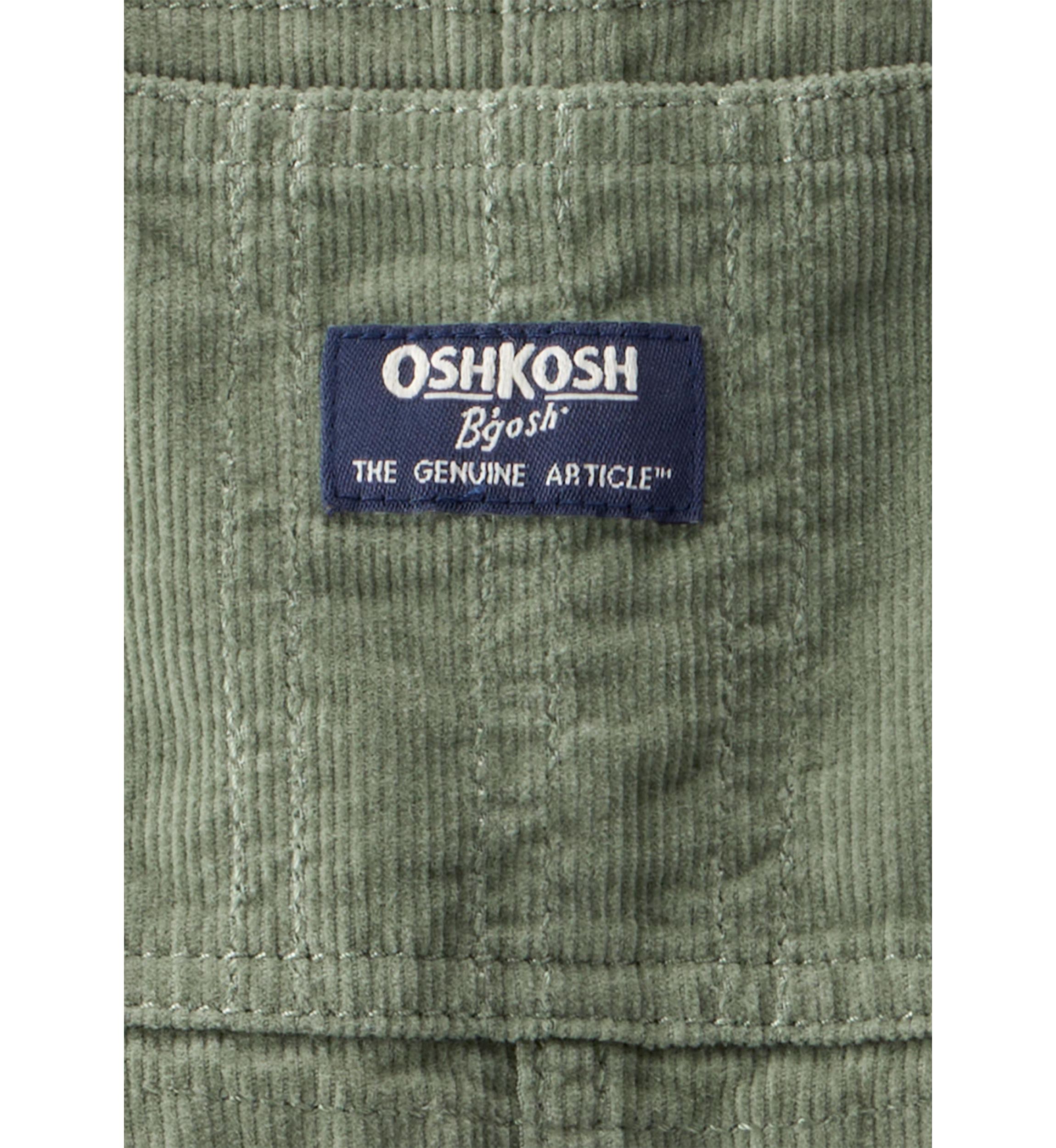 Baby Boys Solid Corduroy Overalls