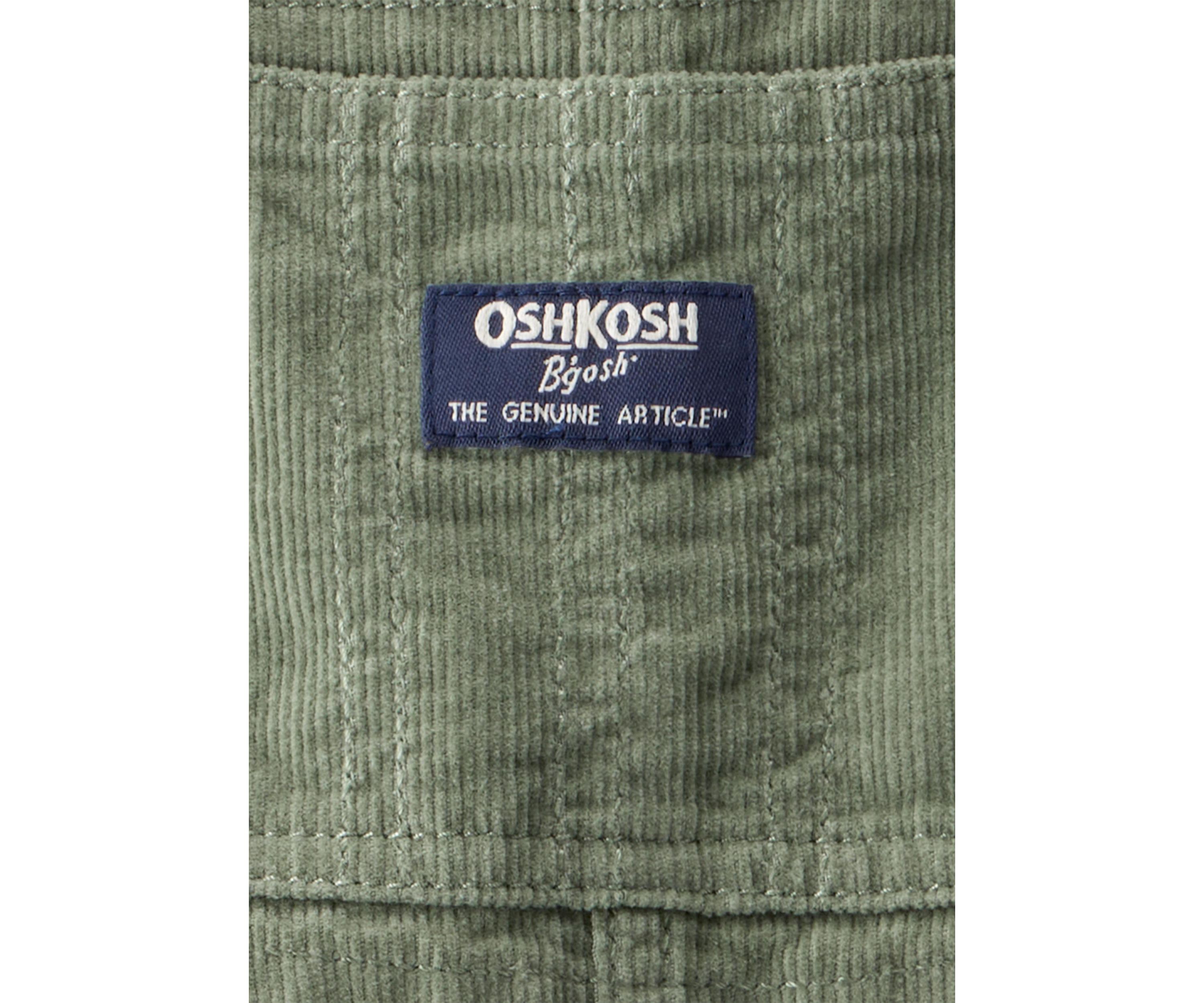 Baby Boys Solid Corduroy Overalls
