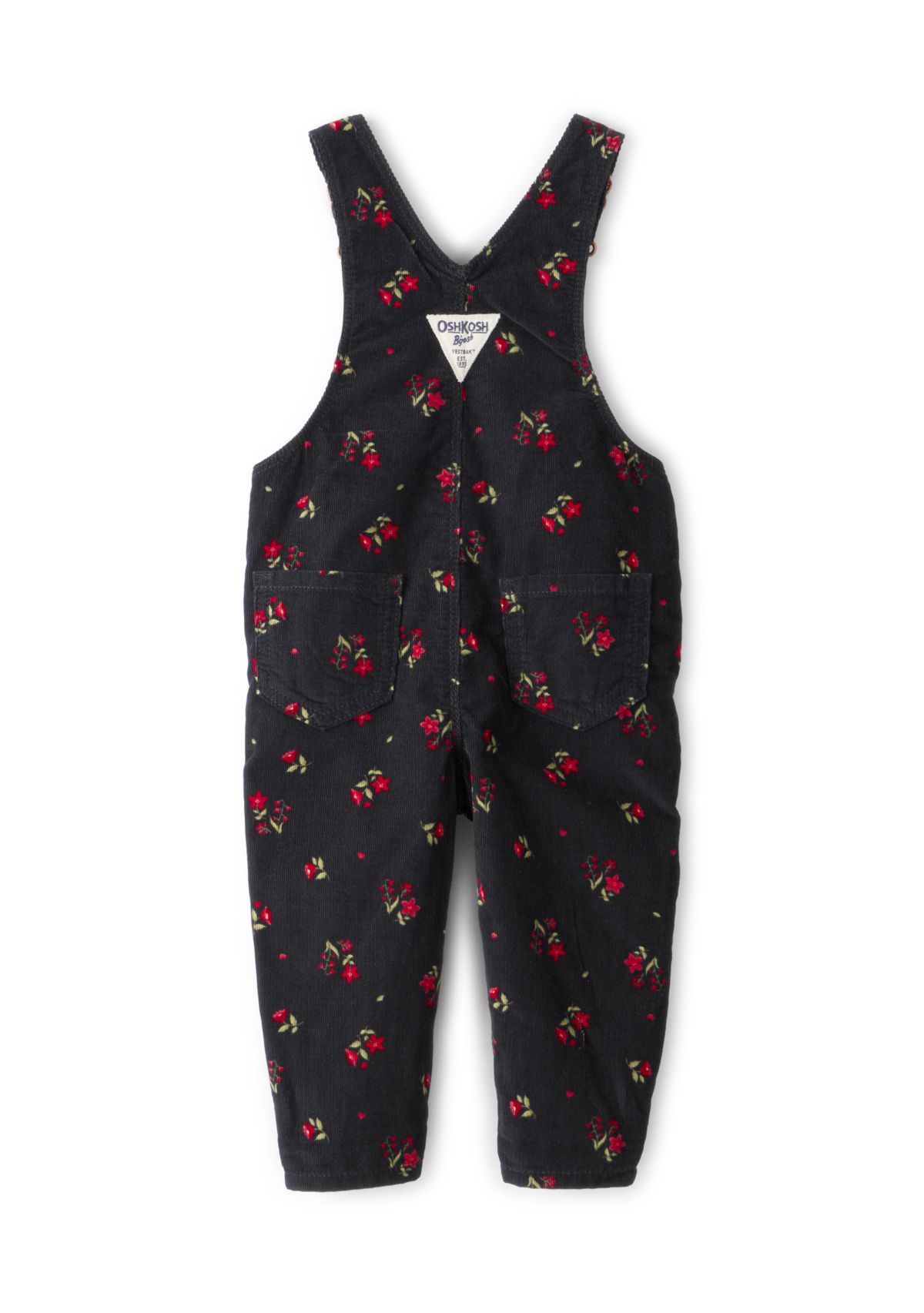 Baby Girls Floral Cord Coverall 