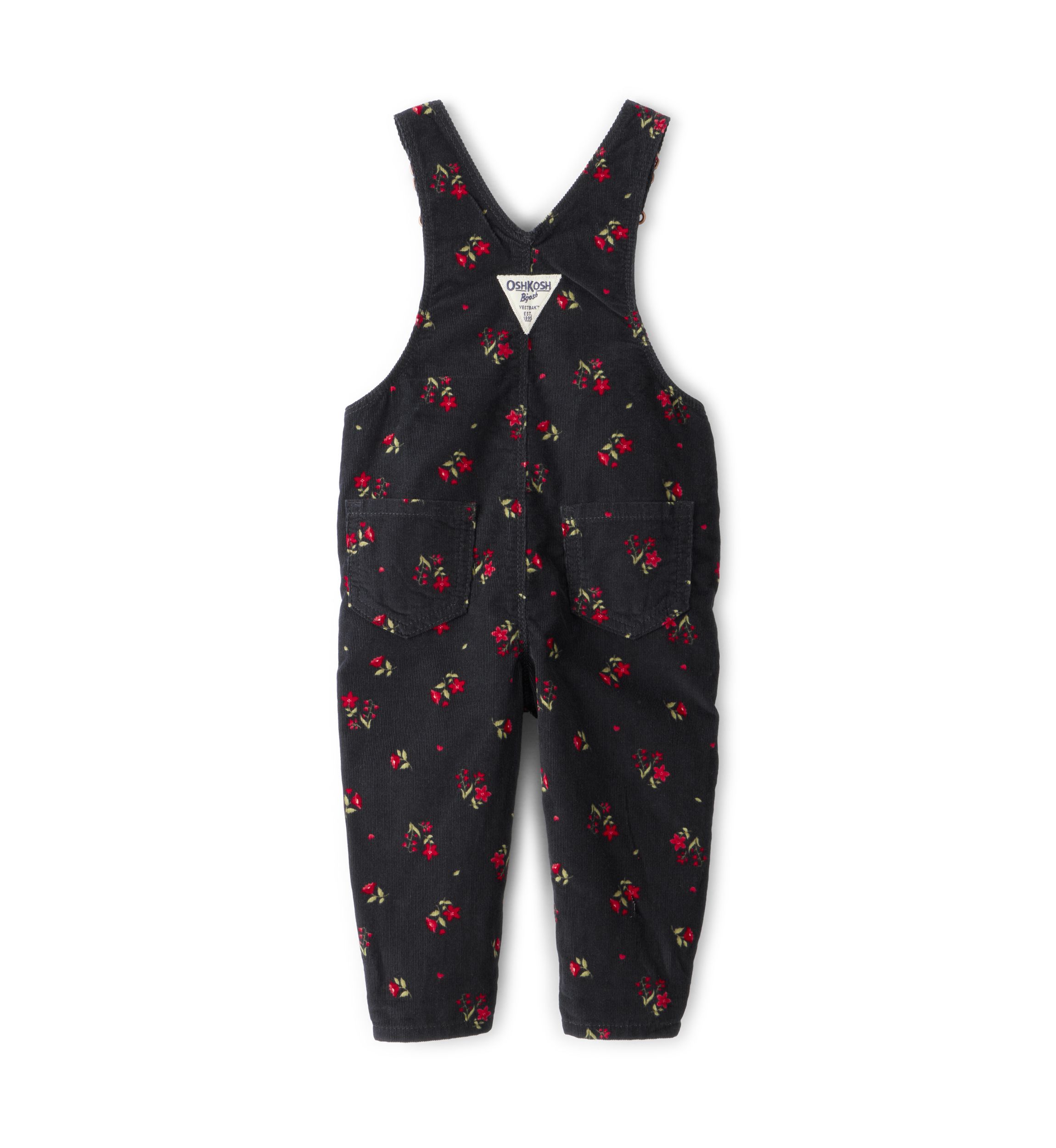 Baby Girls Floral Cord Coverall 