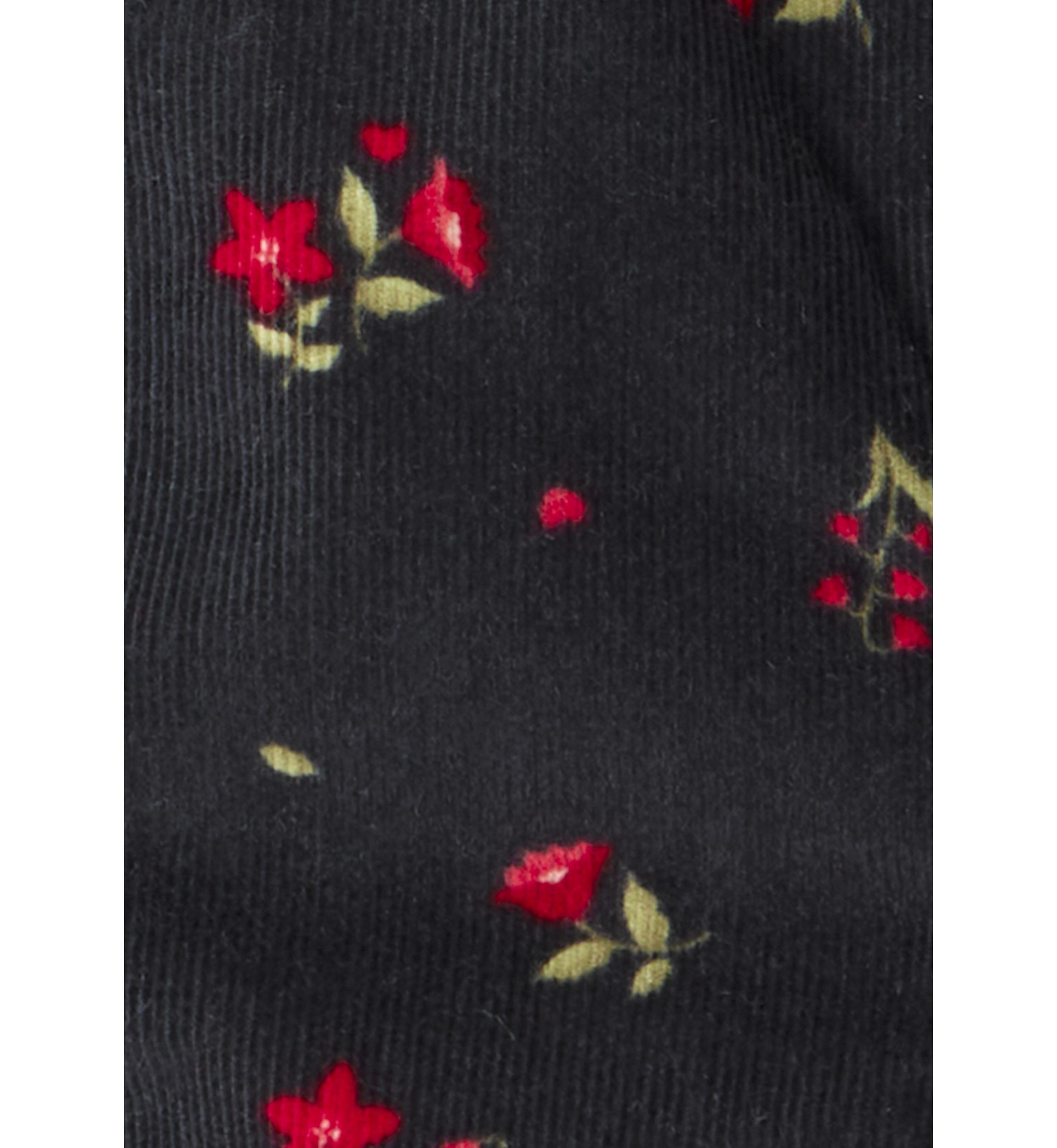 Baby Girls Floral Cord Coverall 