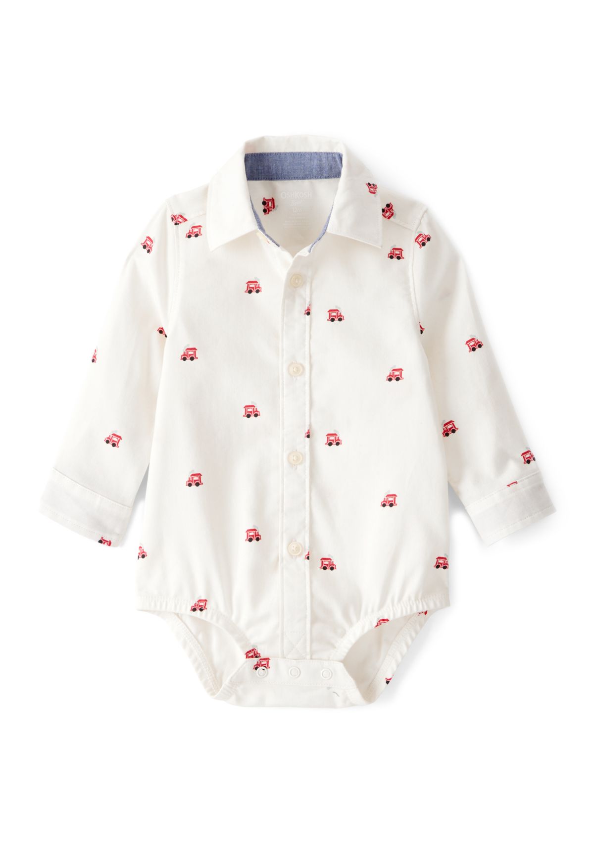 Baby Boys Long Sleeve Printed Bodysuit 