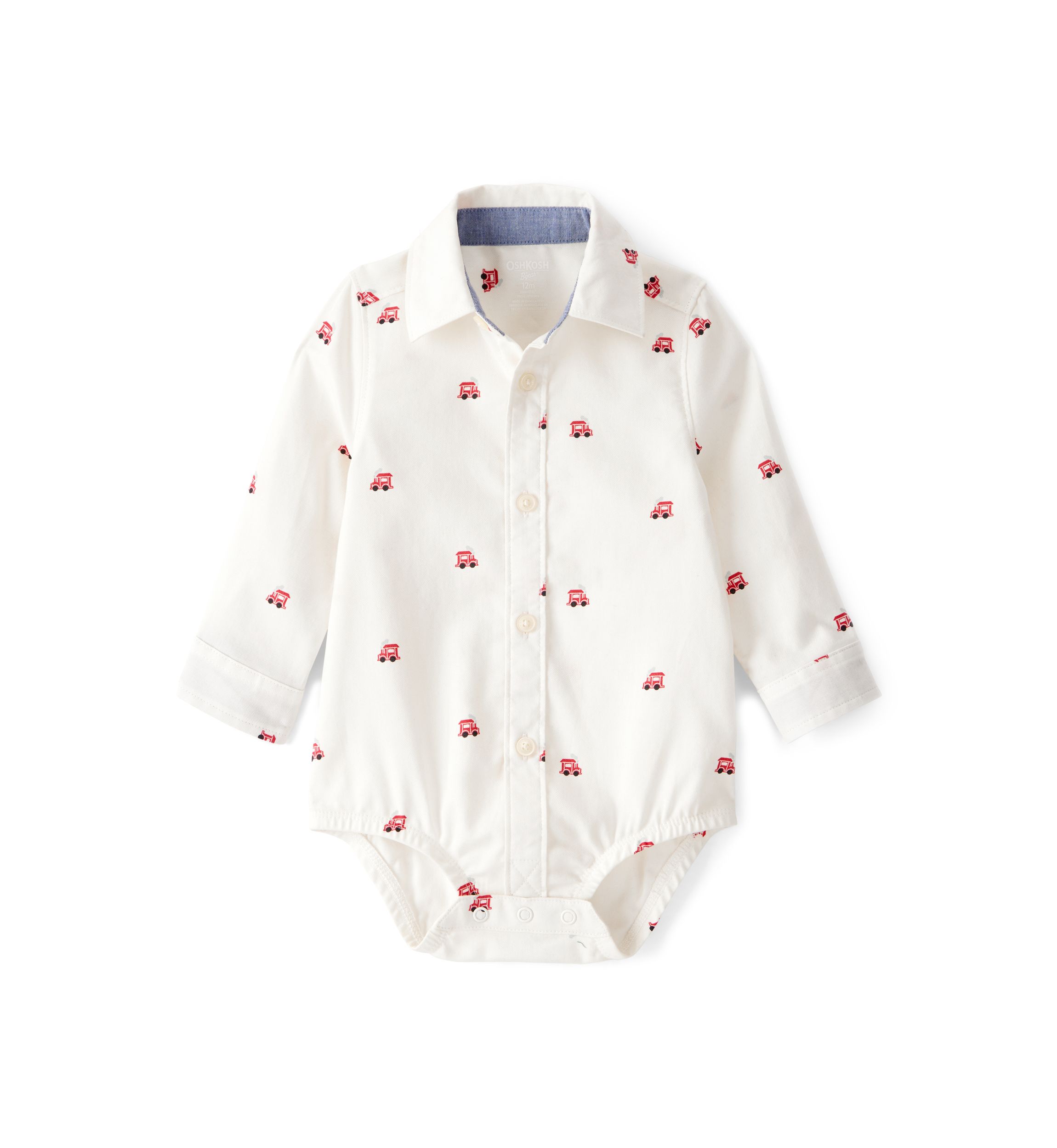 Baby Boys Long Sleeve Printed Bodysuit 