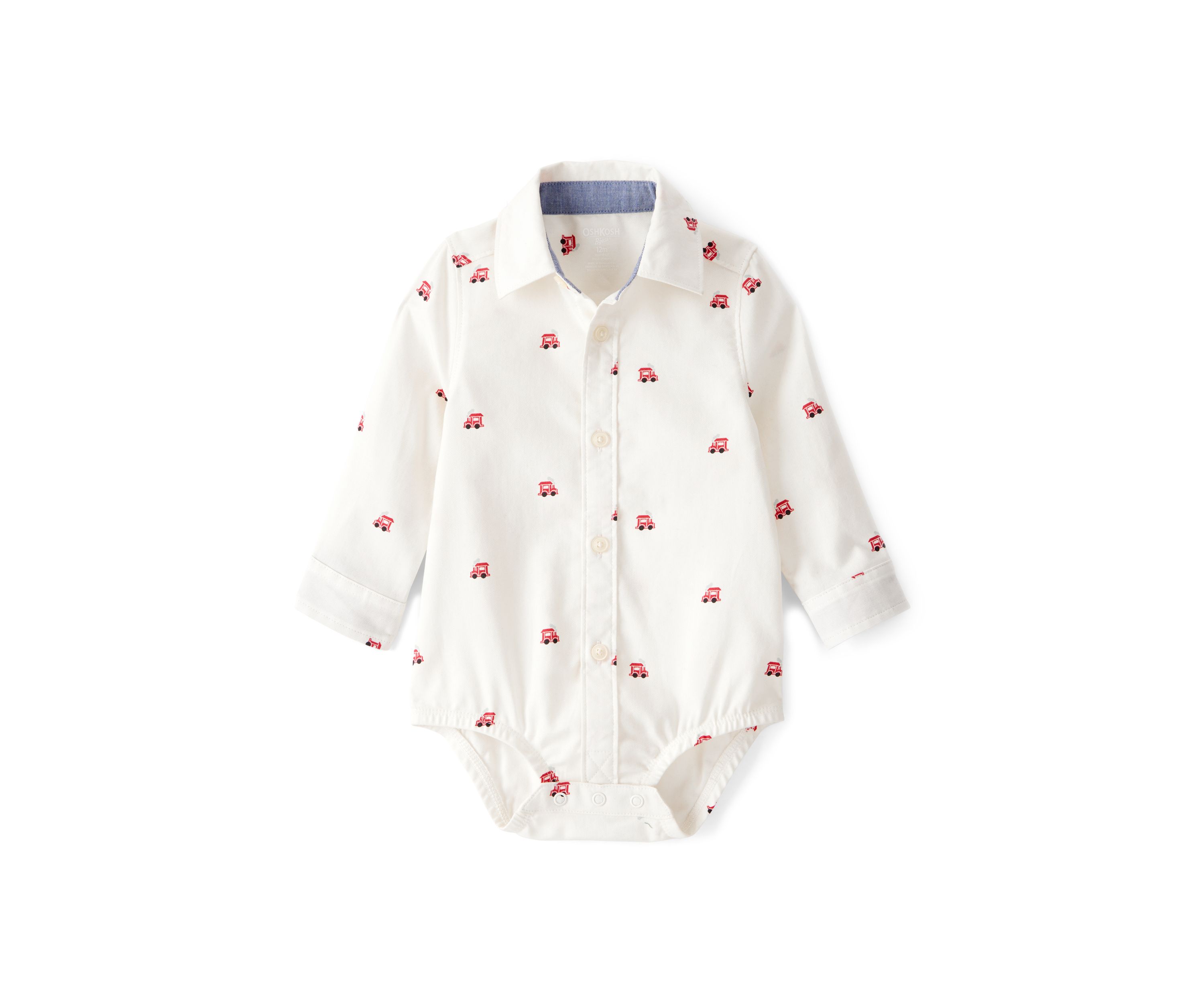 Baby Boys Long Sleeve Printed Bodysuit 