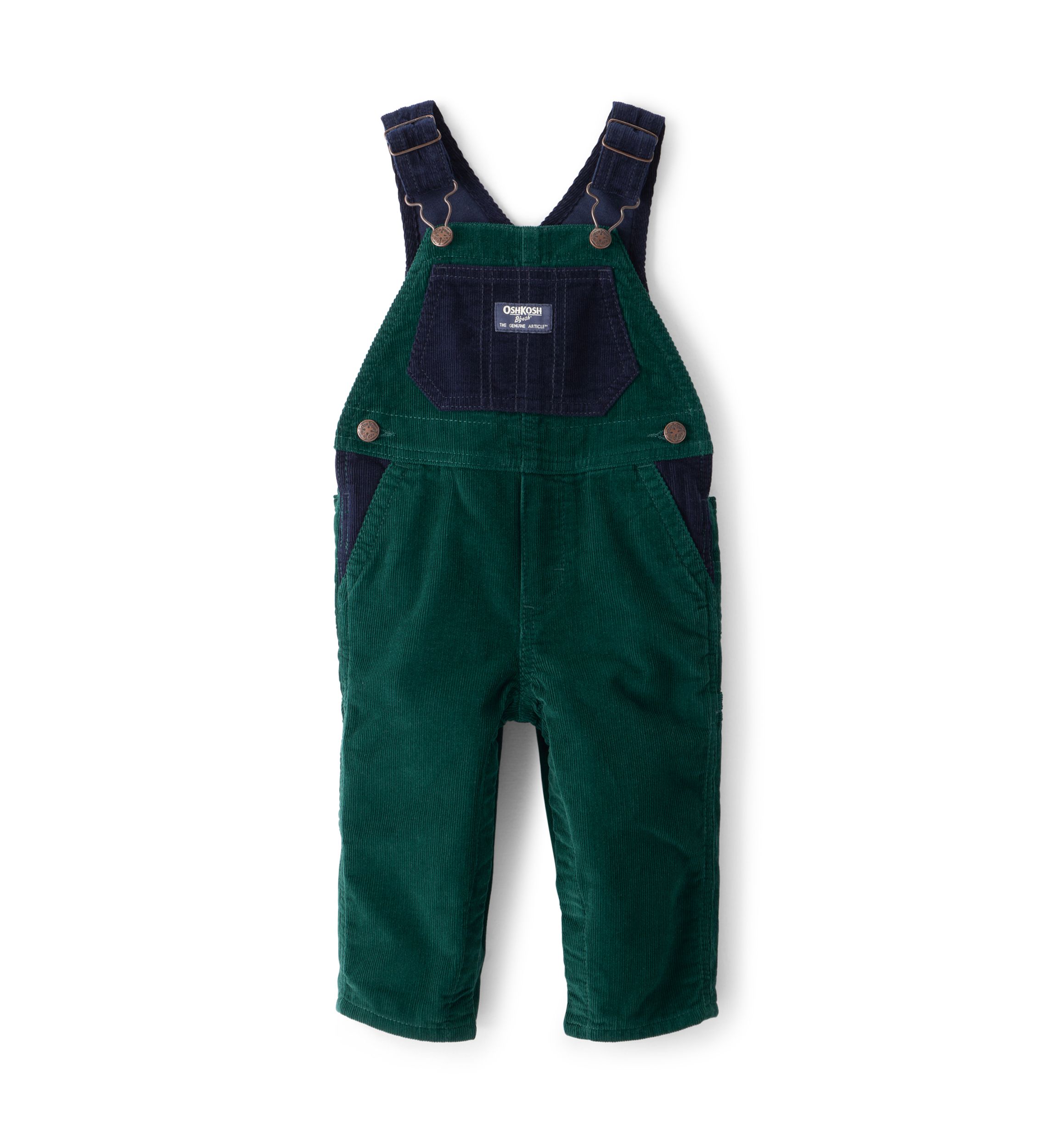Baby Boys Corduroy Sleeveless Overalls