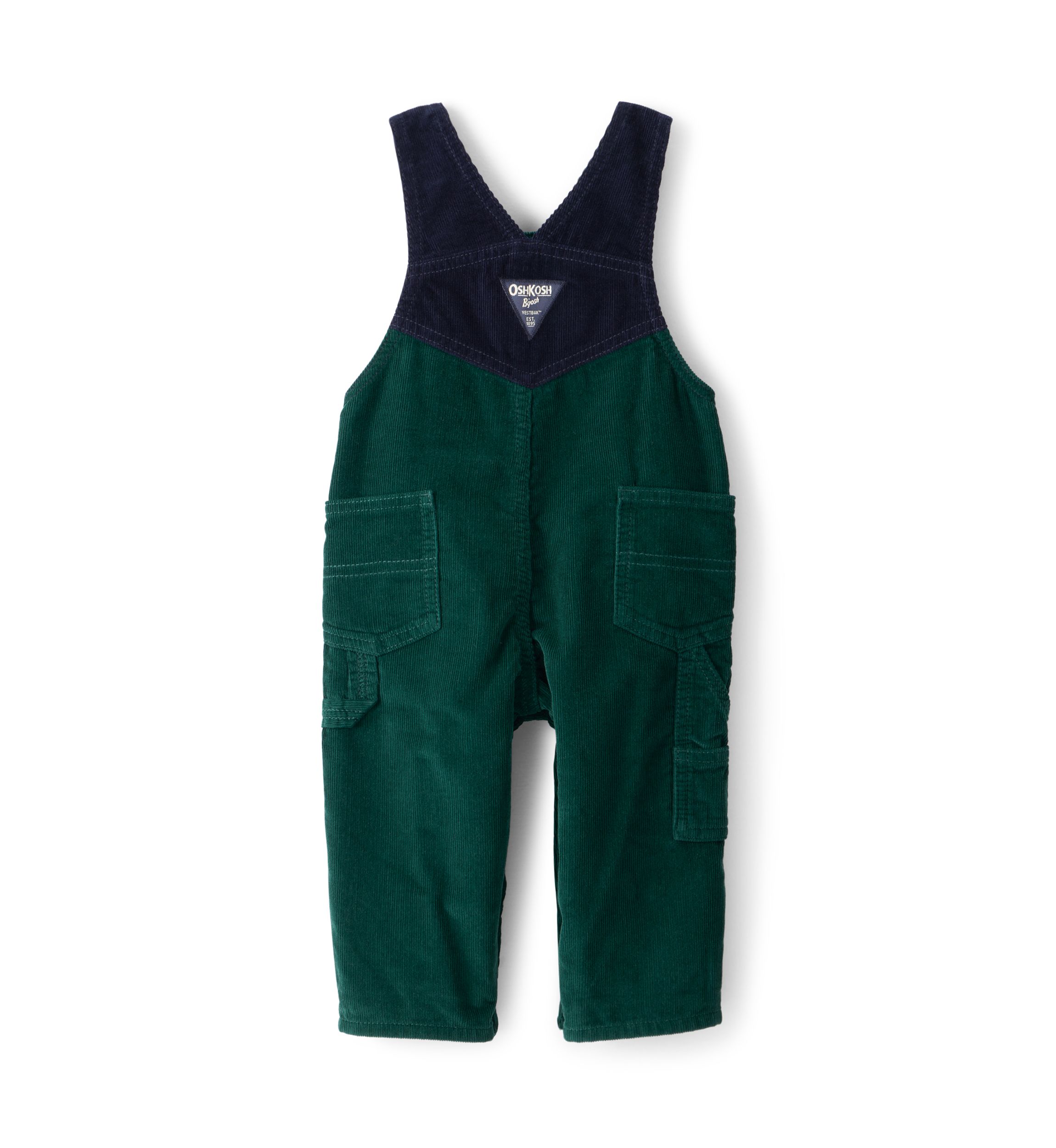 Baby Boys Corduroy Sleeveless Overalls
