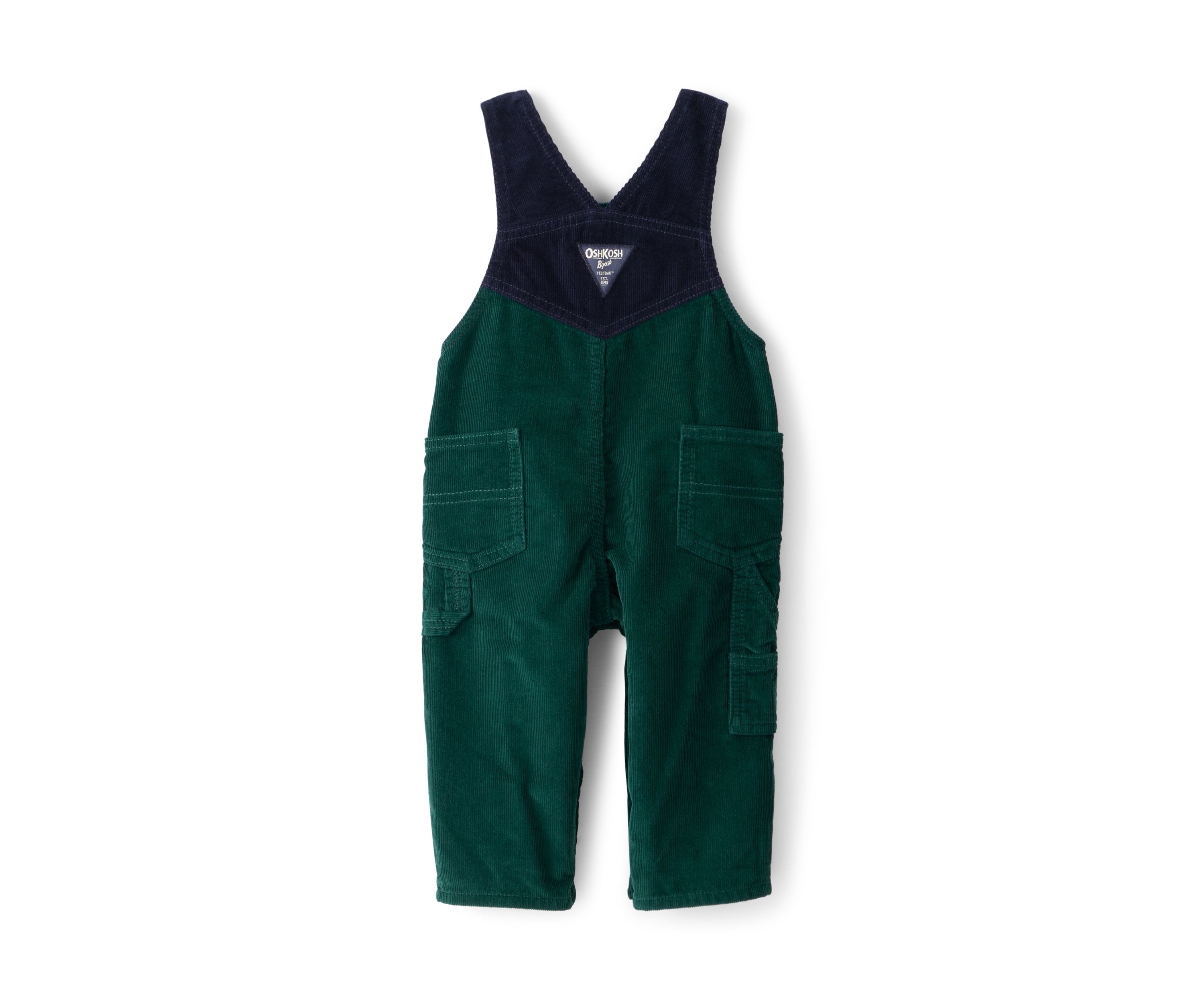 Baby Boys Corduroy Sleeveless Overalls