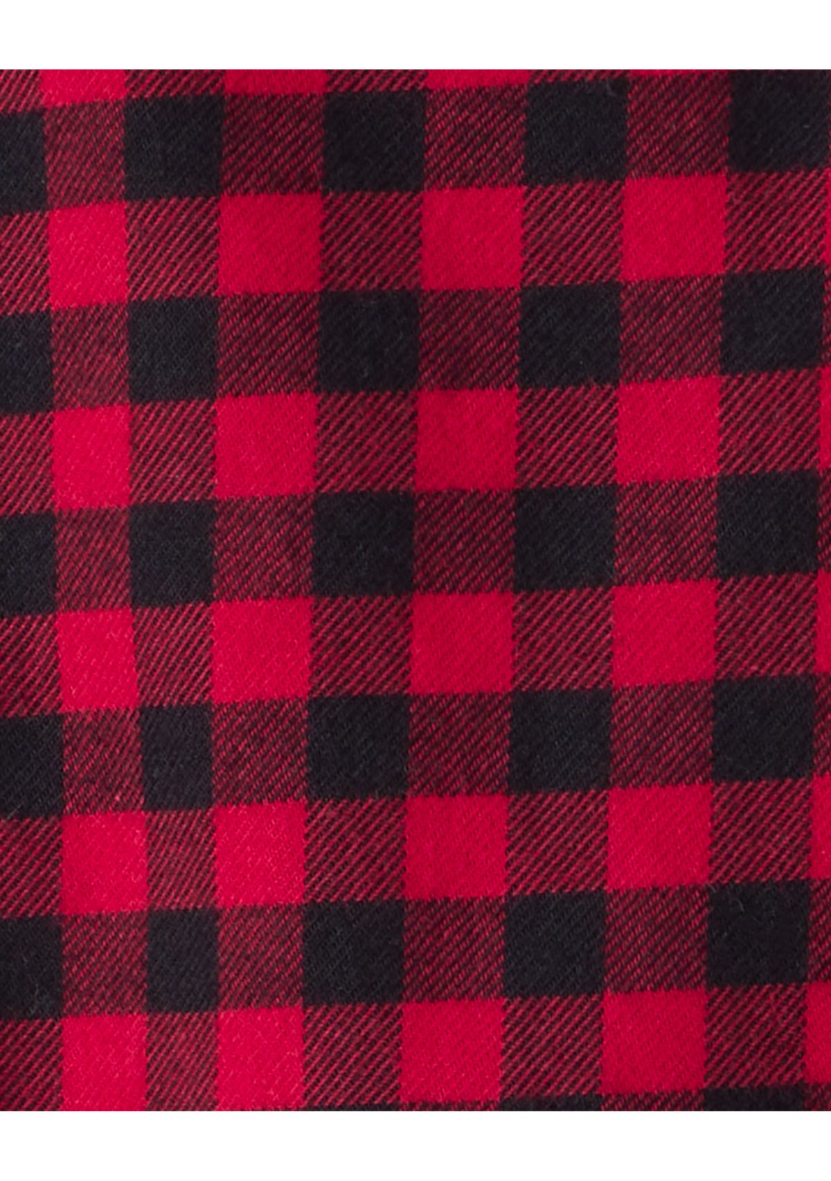 Baby Boys Plaid Cotton Long-Sleeve Button-Down Fashion Bodysuit